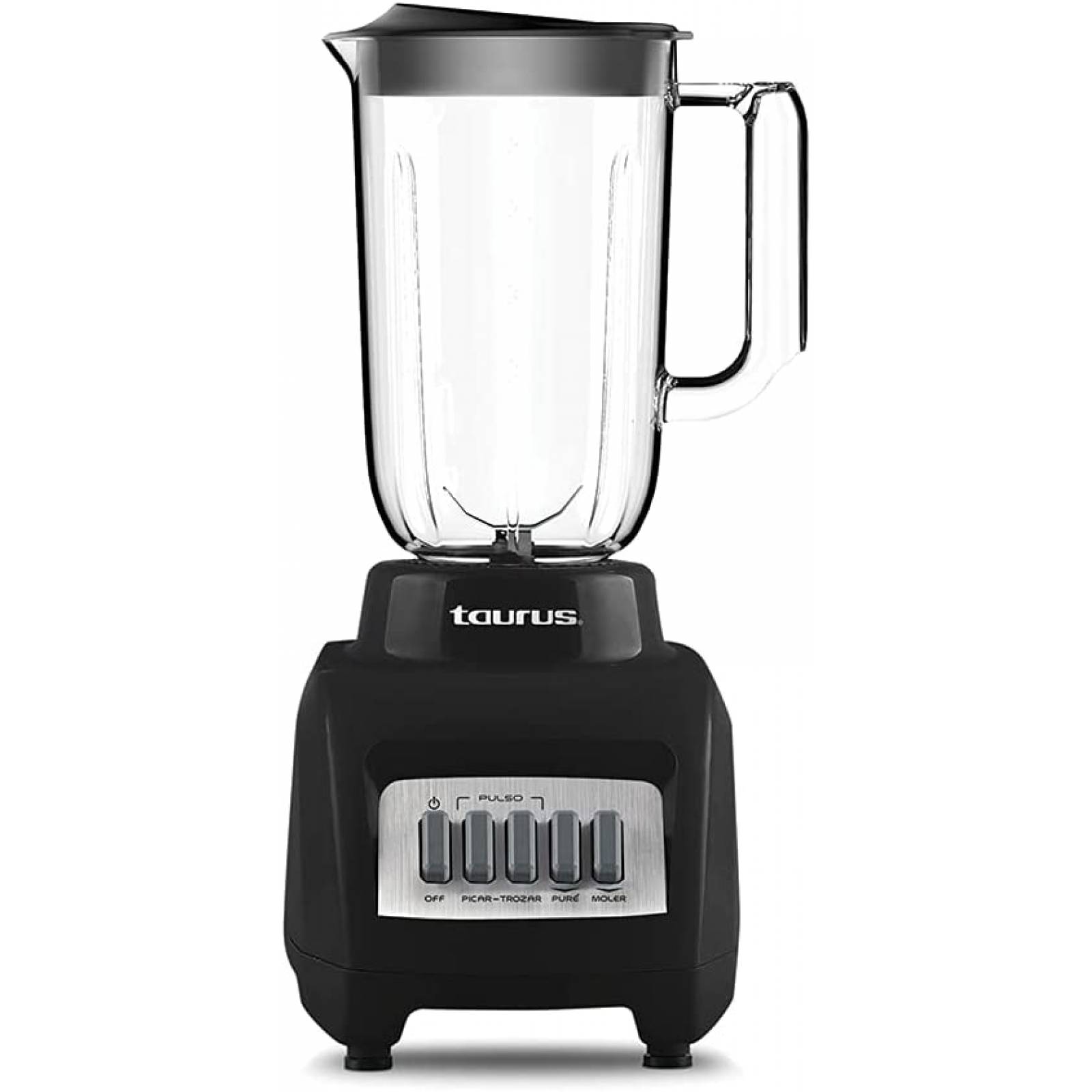 Licuadora 4 velocidades 1lt vaso Plastico negro Taurus Haley