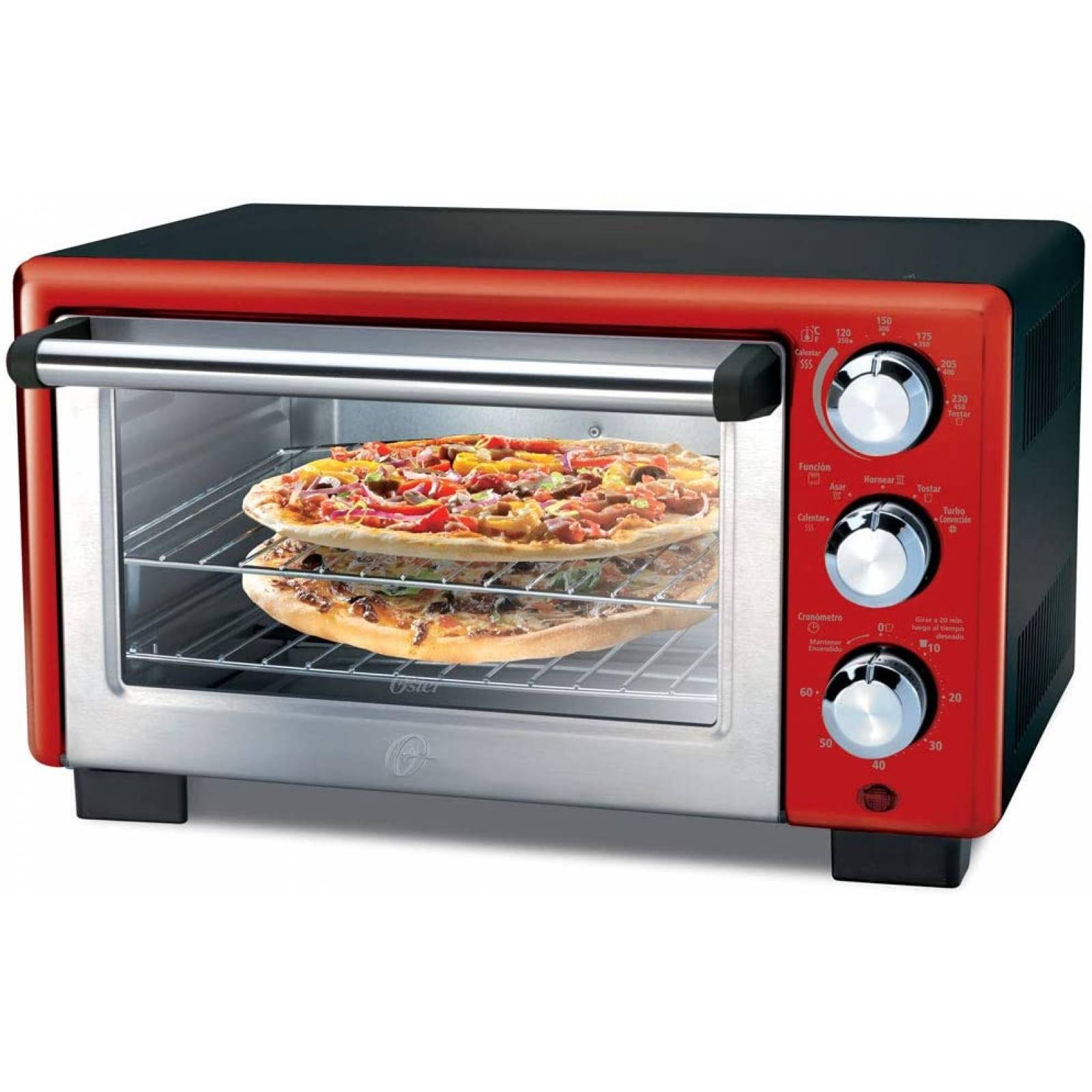 Horno Eléctrico 18 Litros  Rojo Oster