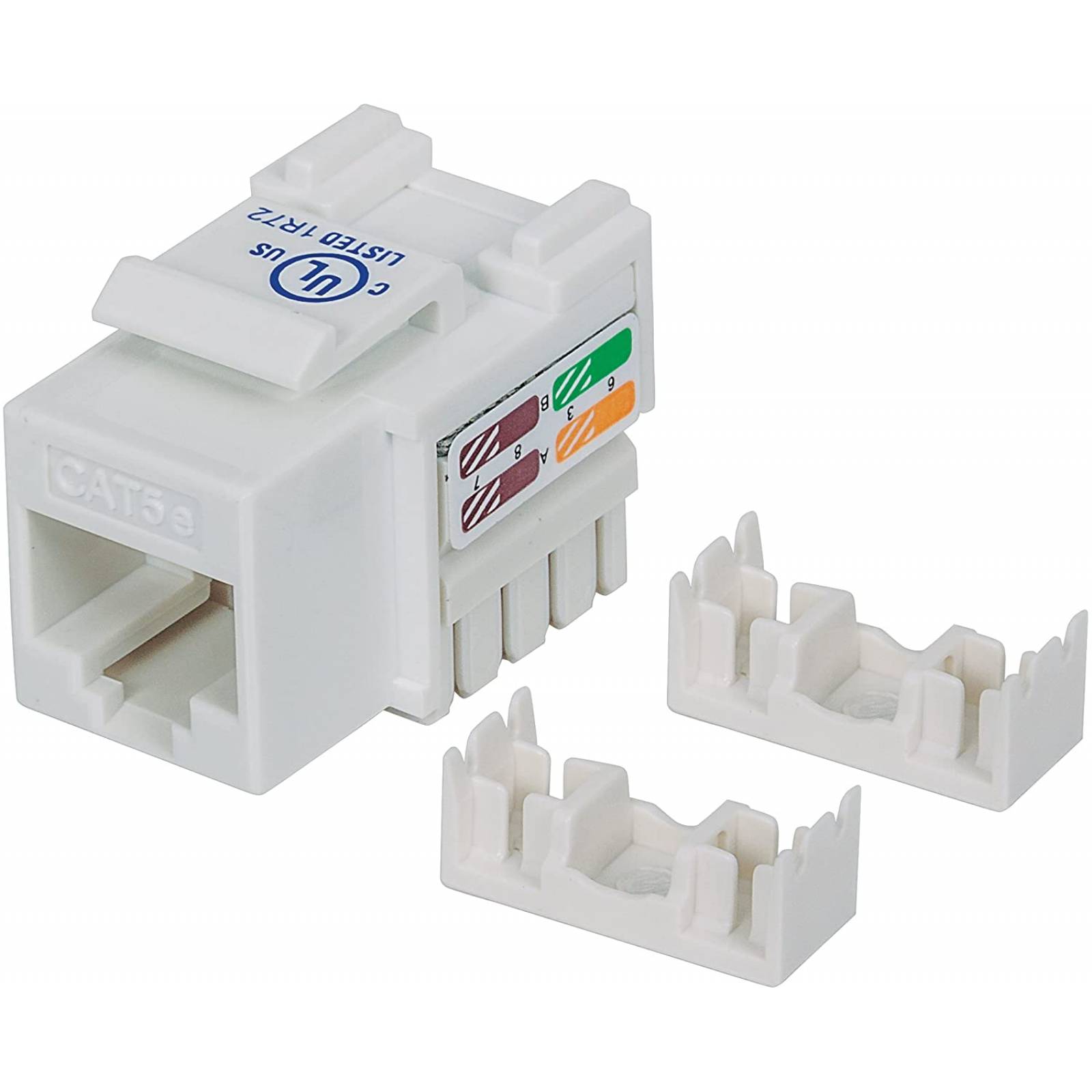 Jack Rj45 Cat5e Intellinet Utp Keystone De Impacto Blanco