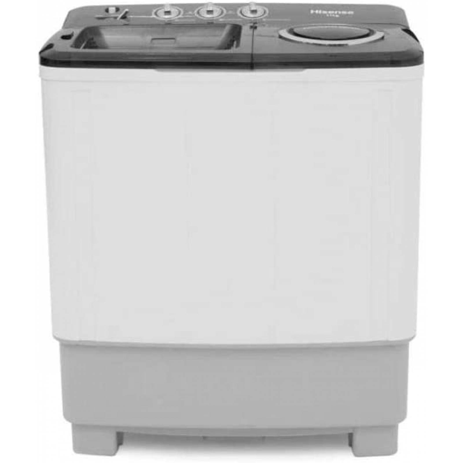 Lavadora 11 kg, doble tina, color blanca marca Hisense