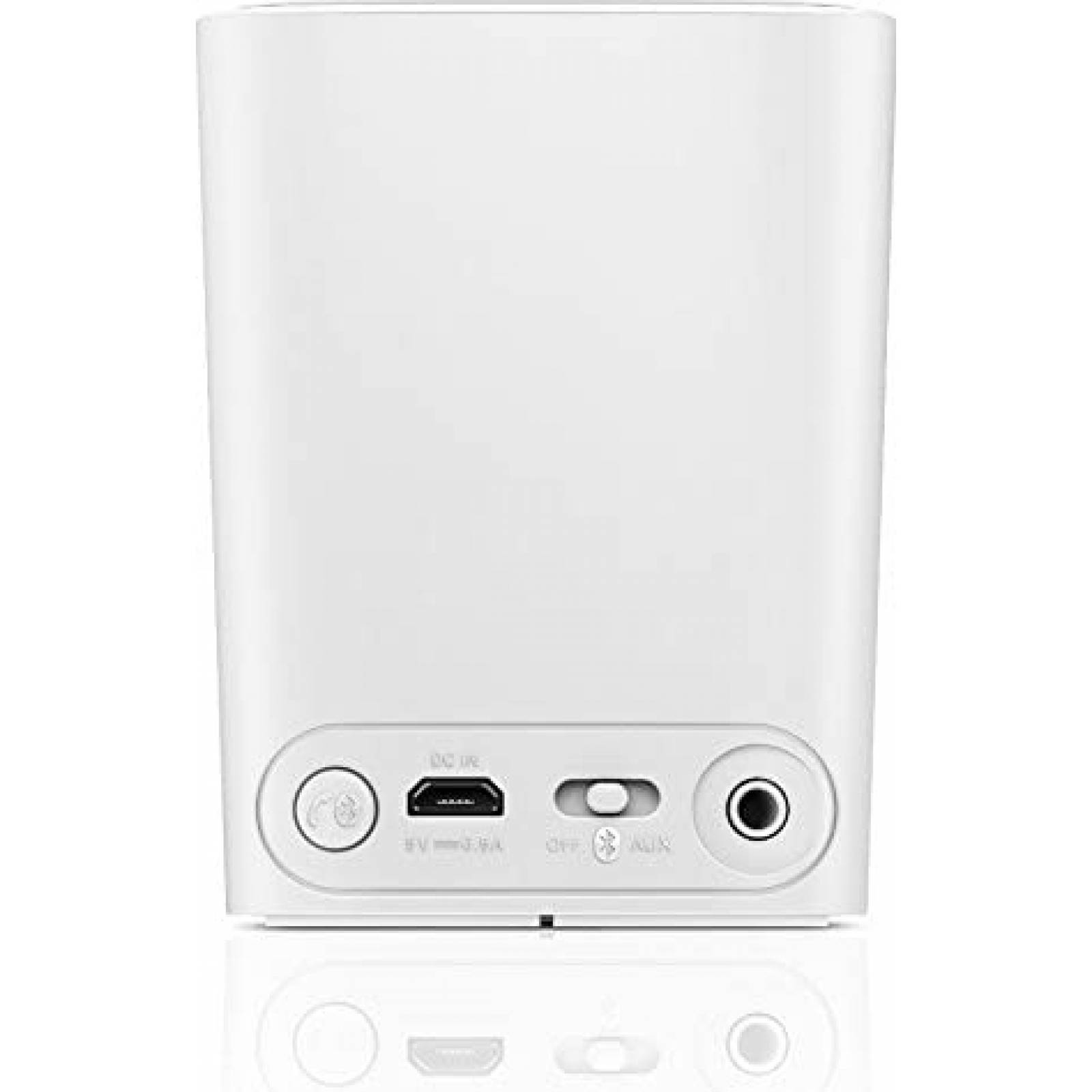 PHILIPS BT100W/37 Altavoz portátil 2 W Blanco - Altavoces portátiles (4.44 cm, 2 W, Inalámbrico y alámbrico, A2DP,AVRCP,HFP, 10 m, Blanco)