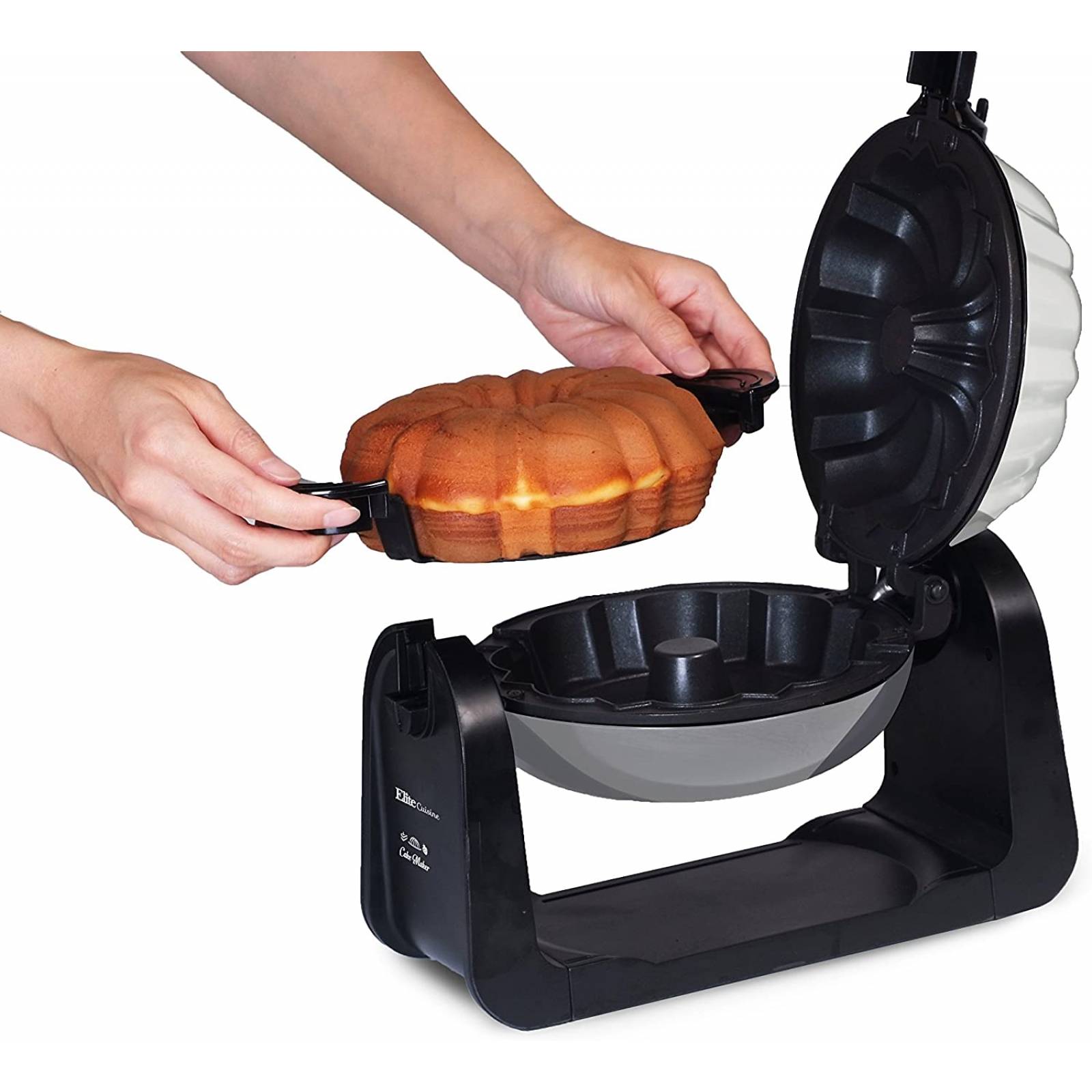 Máquina Giratoria Para Hacer Pasteles Con Superficie Antiadherente Elite Cuisine ECM-2919
