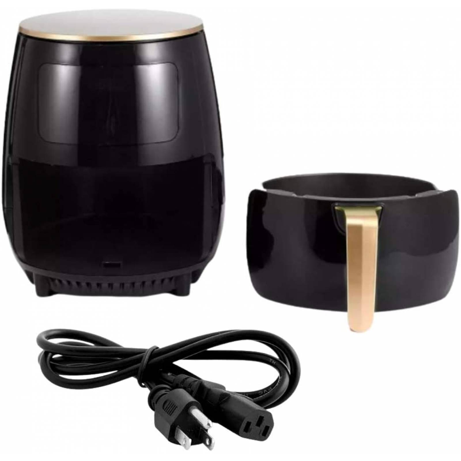 BONALTO Freidora de Aire, sin aceite, Capacidad 4.5 L (Negra, 4.5 L)