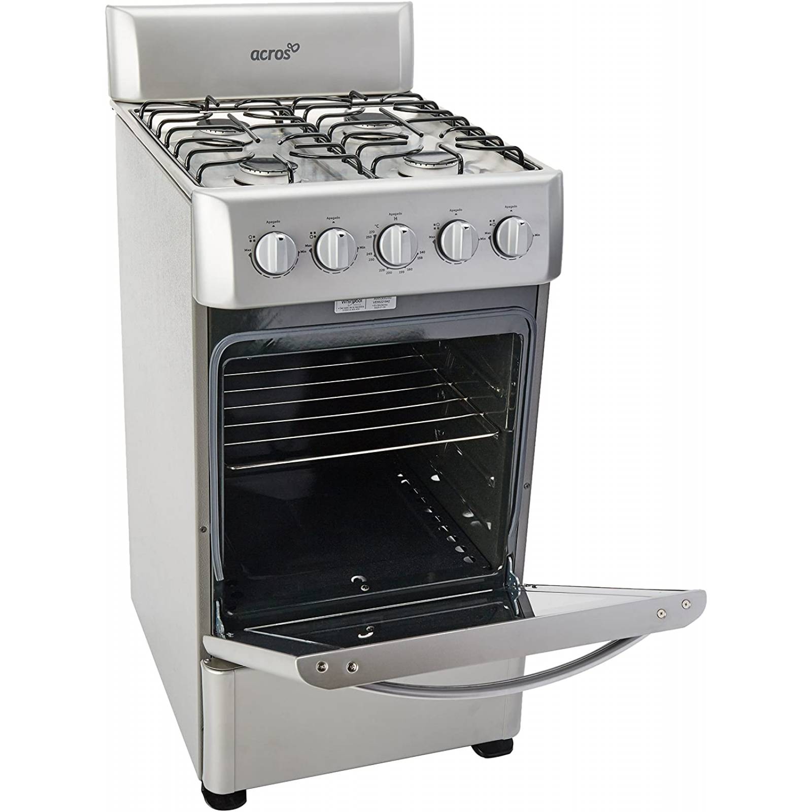 Acros AW-5300D Estufa al Piso, 20 Pulgadas, platina