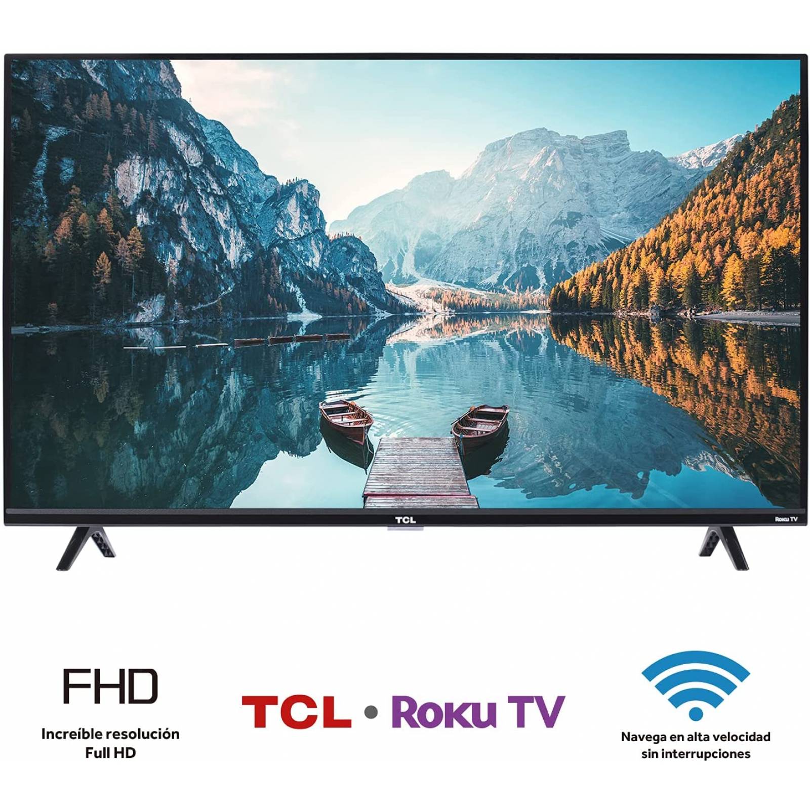 Pantalla de 40 pulgadas led fhd Smart tv roku marca TCL