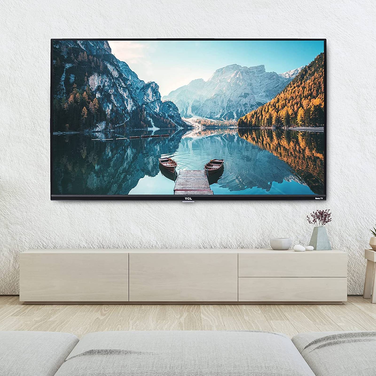 Pantalla de 40 pulgadas led fhd Smart tv roku marca TCL