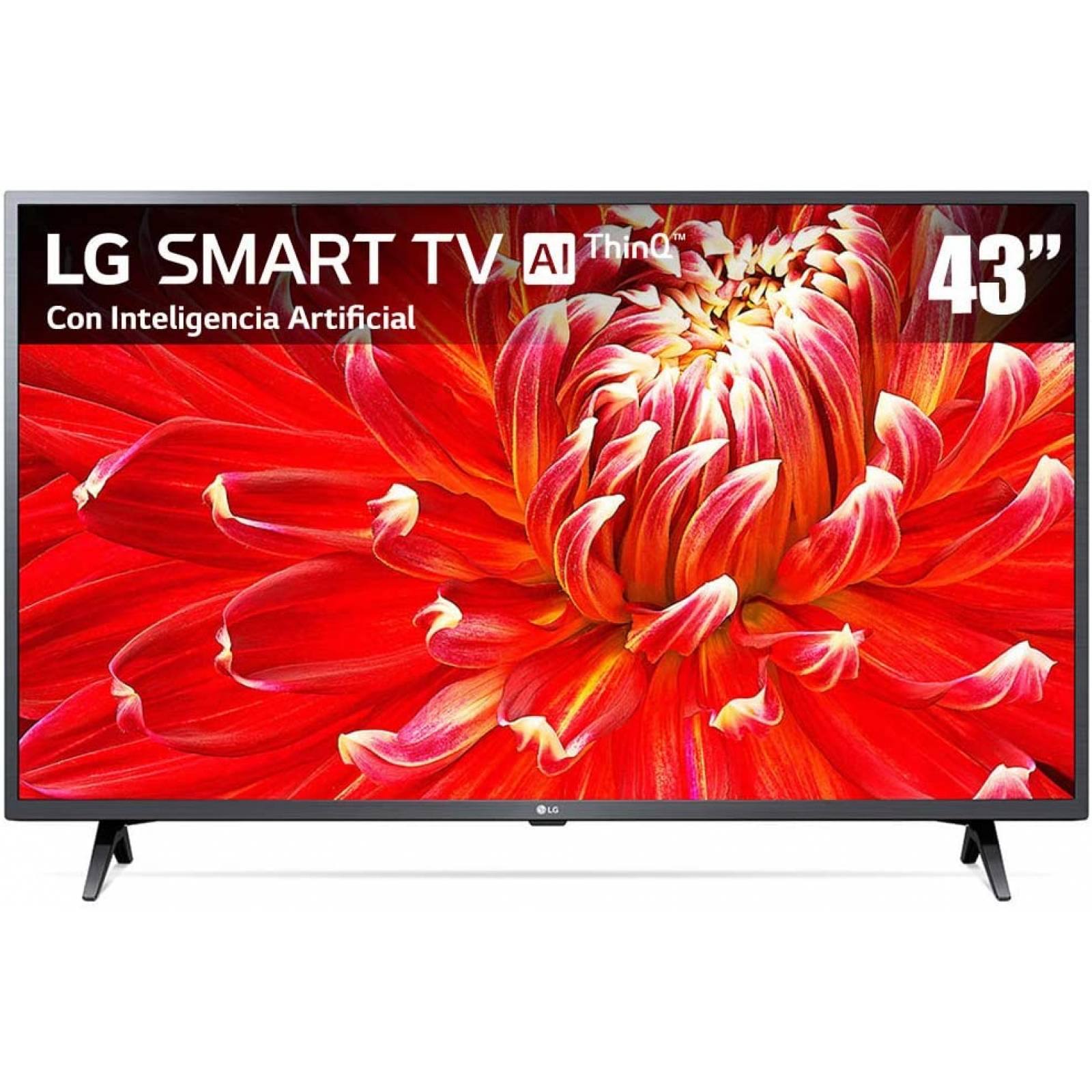 Pantalla de 43" fhd, Smart tv marca LG