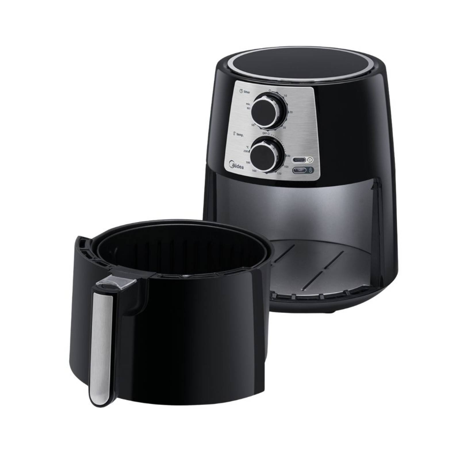 Freidora de aire 3.5 lts color negra marca Midea maf35n2seb