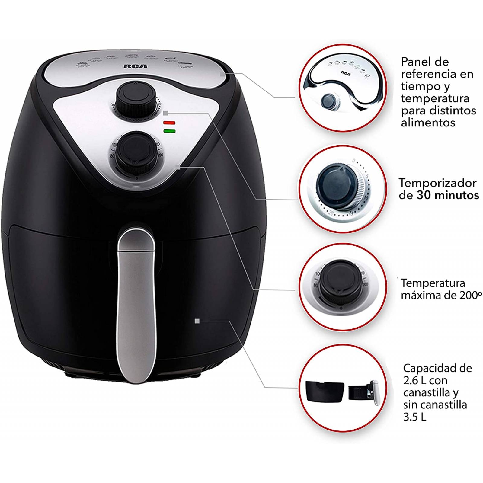 Freidora de aire marca RCA