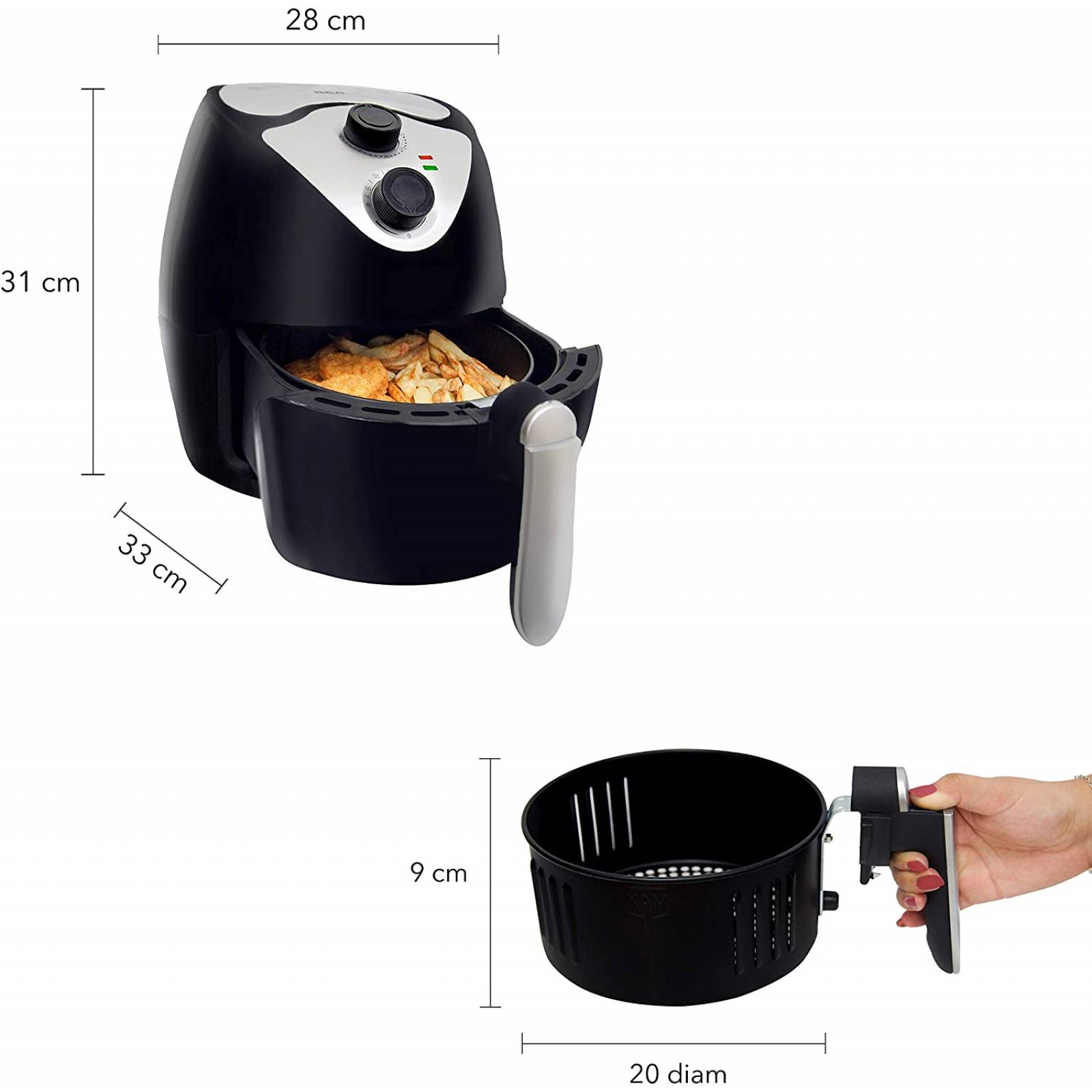 Freidora de aire marca RCA