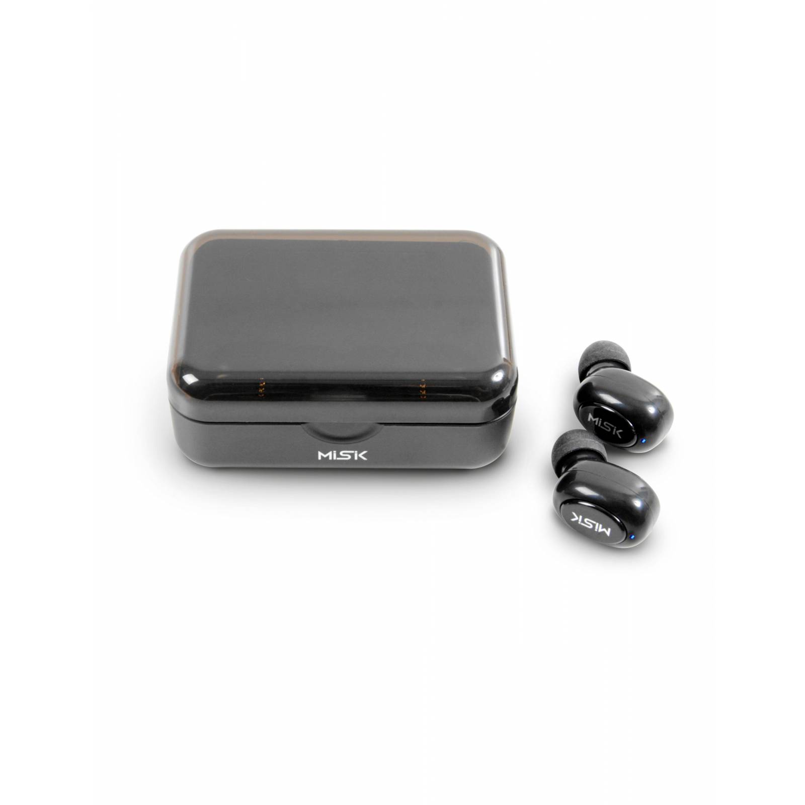 Audífonos tws bluetooth inalambricos con power bank negro misik