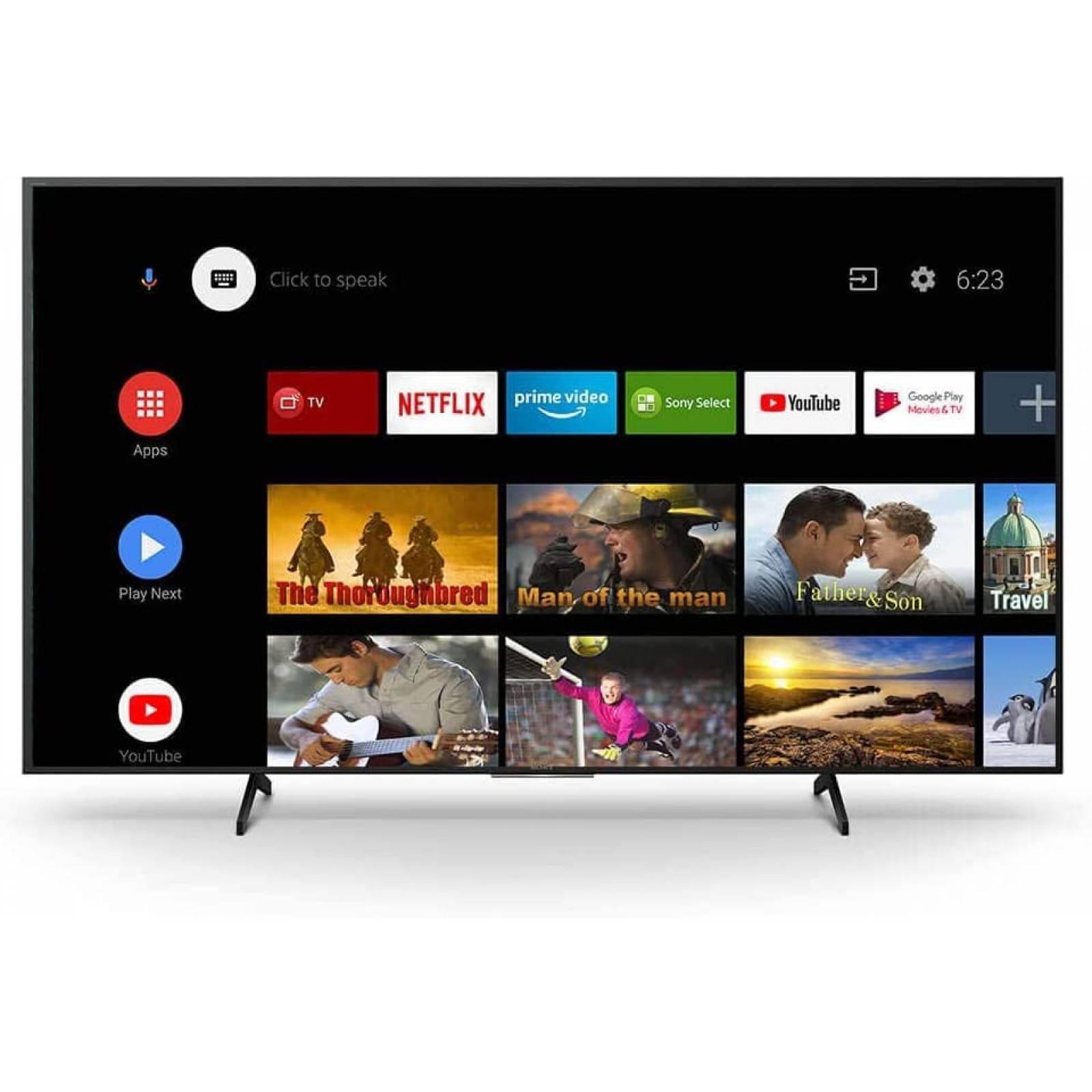 Tv sony 65 led 4k x-reality pro hdr x1 3840 x 2160 120hz smart tv full web bluetooth android google asistance alexa procesador x1 comandos de voz (reacondicionado)