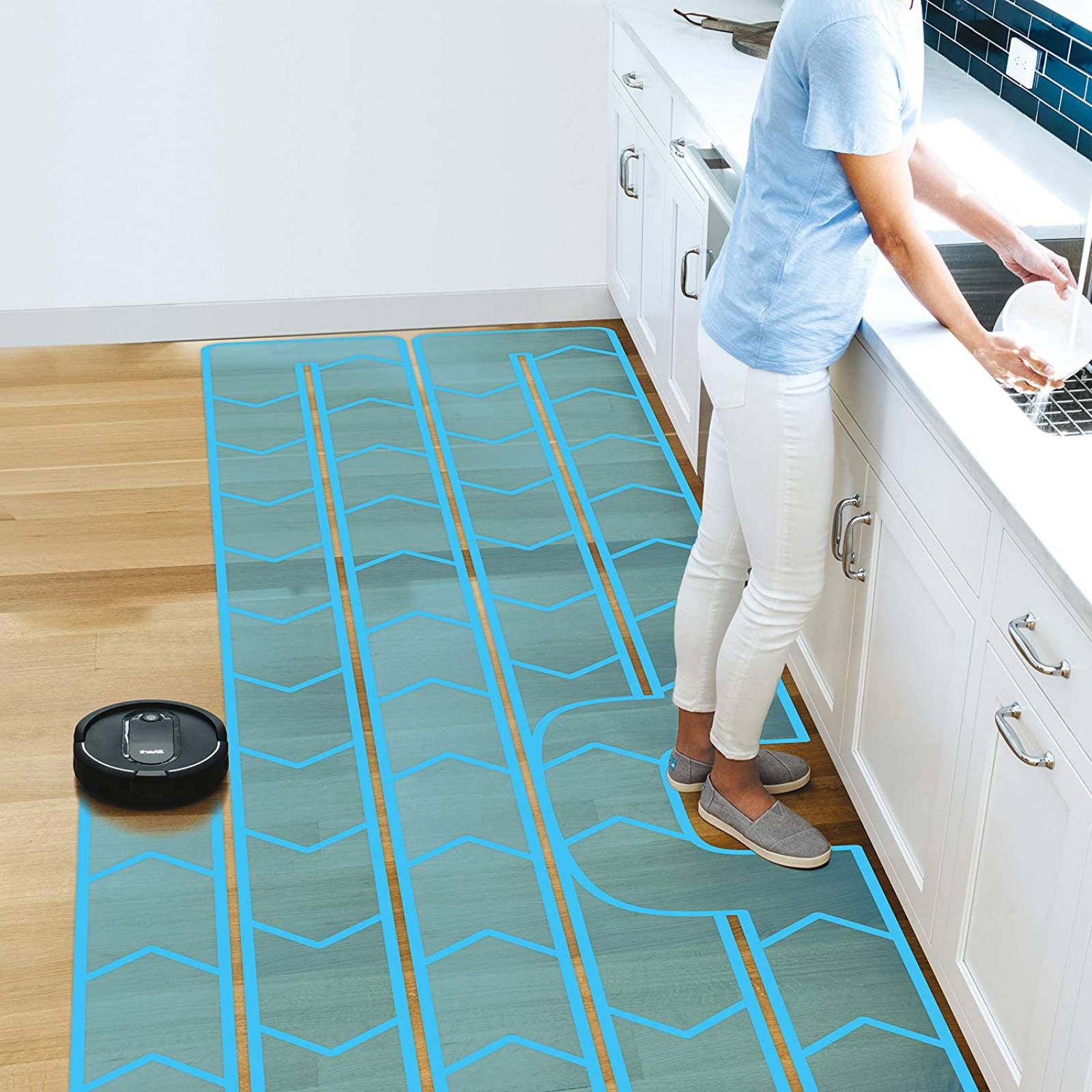 Aspiradora iq robot inalambrica con wifi mapeo del hogar para ubicar cada area recarga automatica al momento de estar baja su bateria