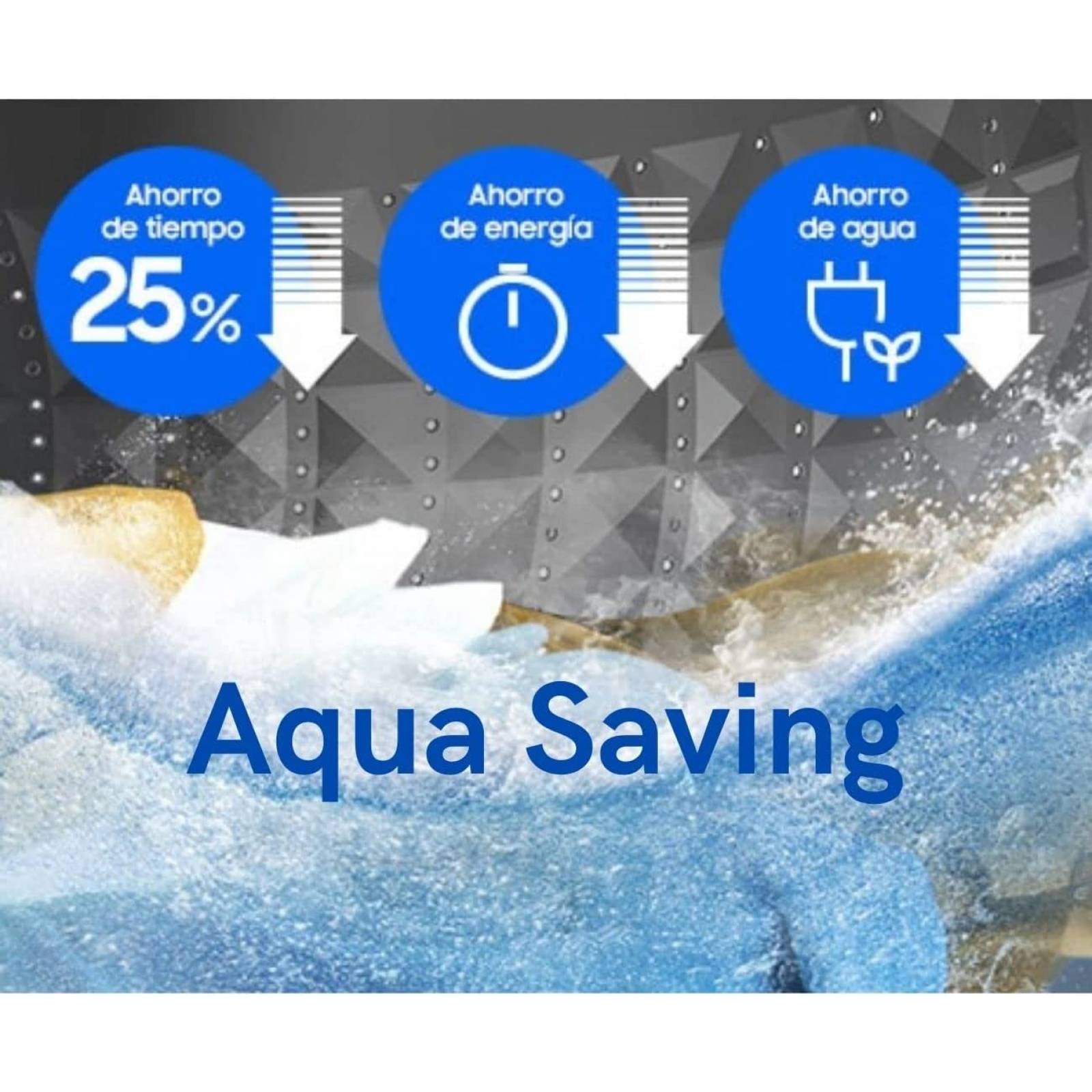 Lavadora automatica de 19 kg blanca marca samsung wa19a3351gwax