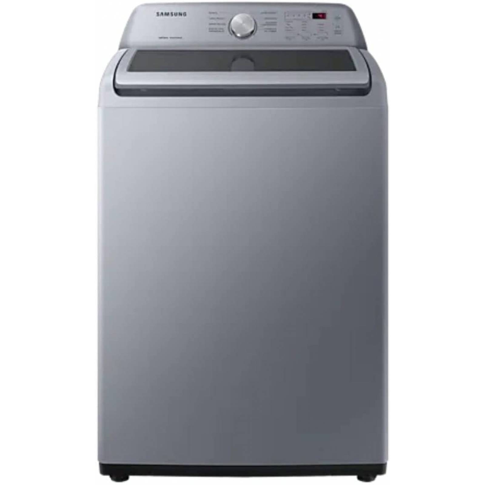 Lavadora 21 kg carga superior color gris marca samsung