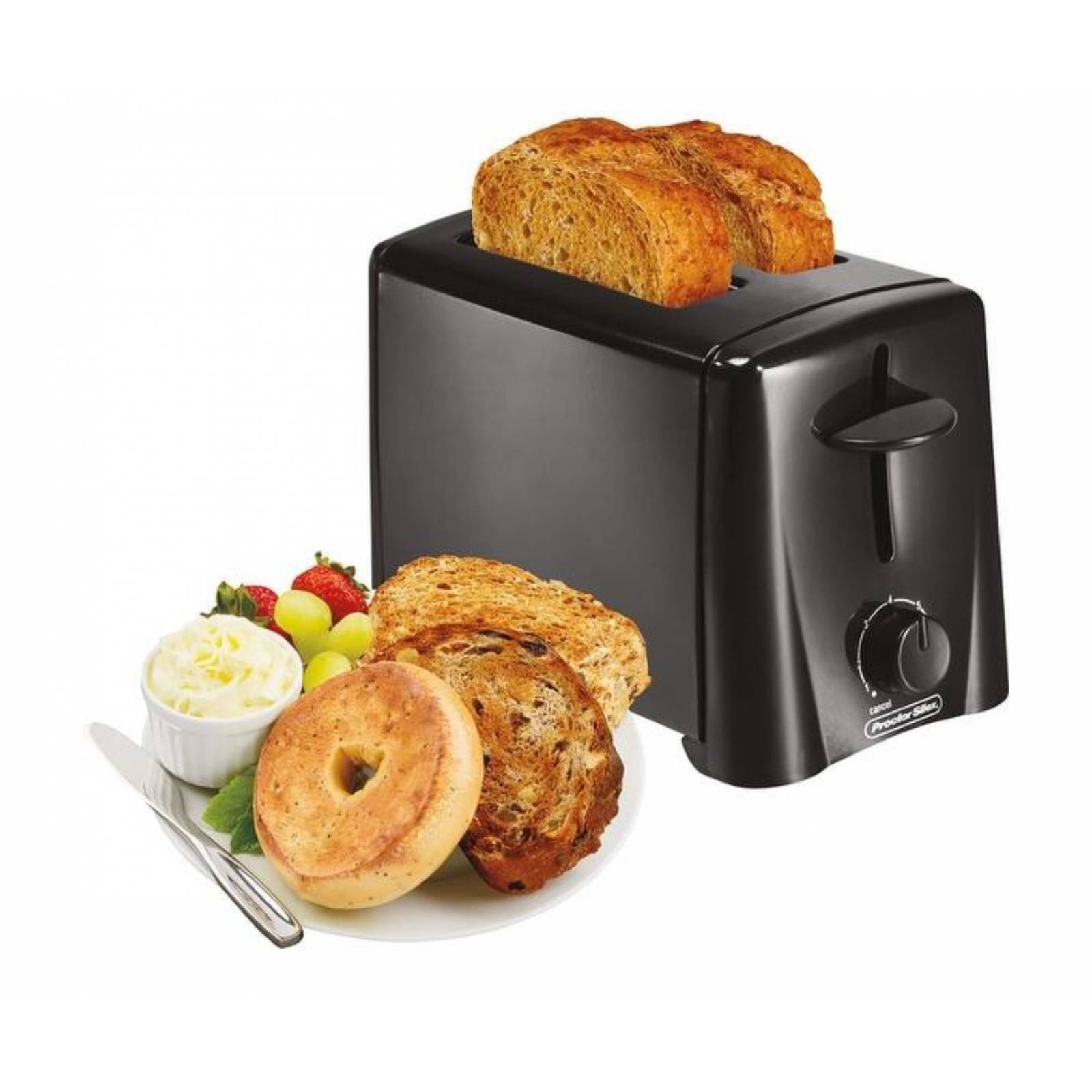 Tostador 2 rebanadas 7 niveles negro proctor silex
