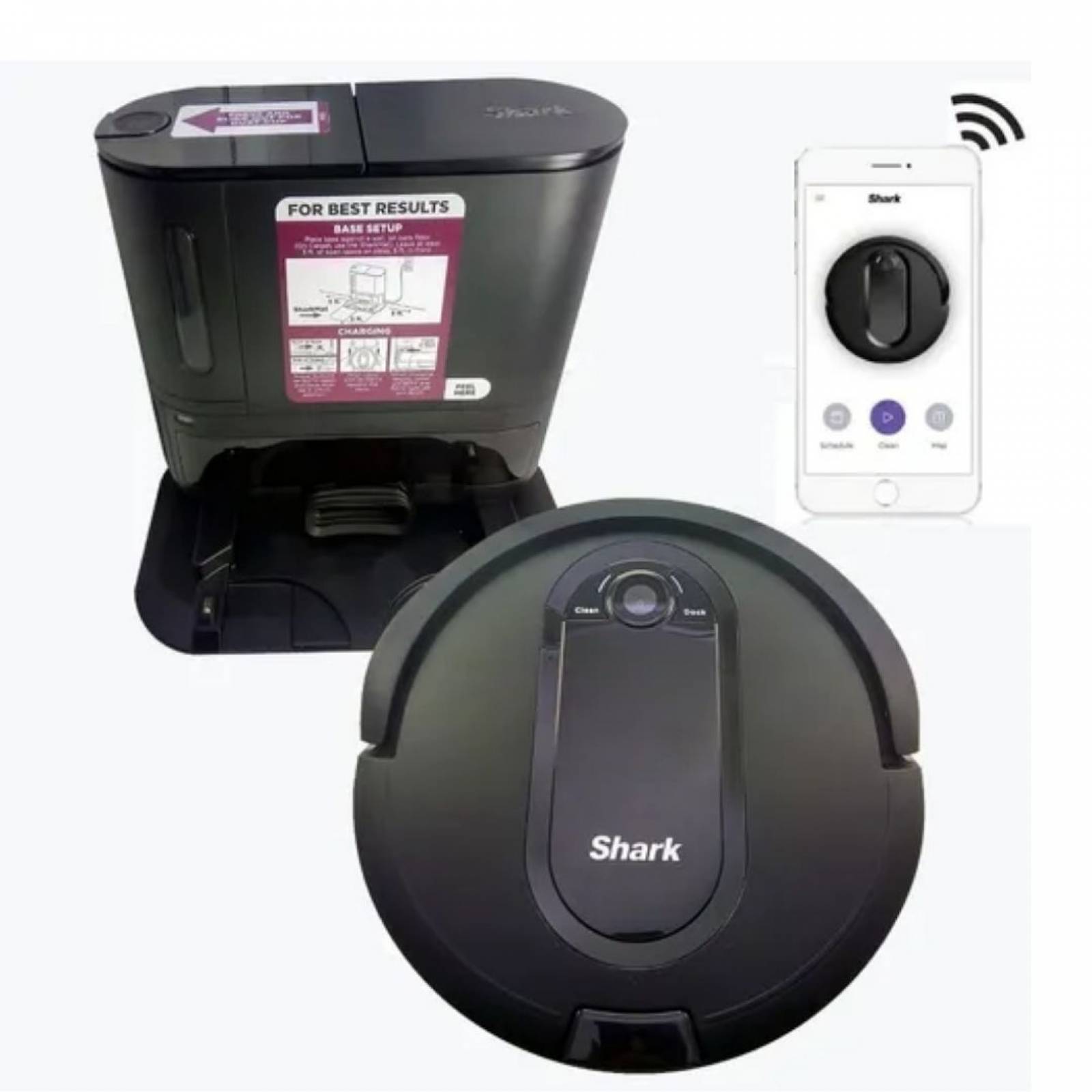 Aspiradora iq robot inalambrica con wifi mapeo del hogar para ubicar cada area recarga automatica al momento de estar baja su bateria vaciado de basura (reacondicionado)