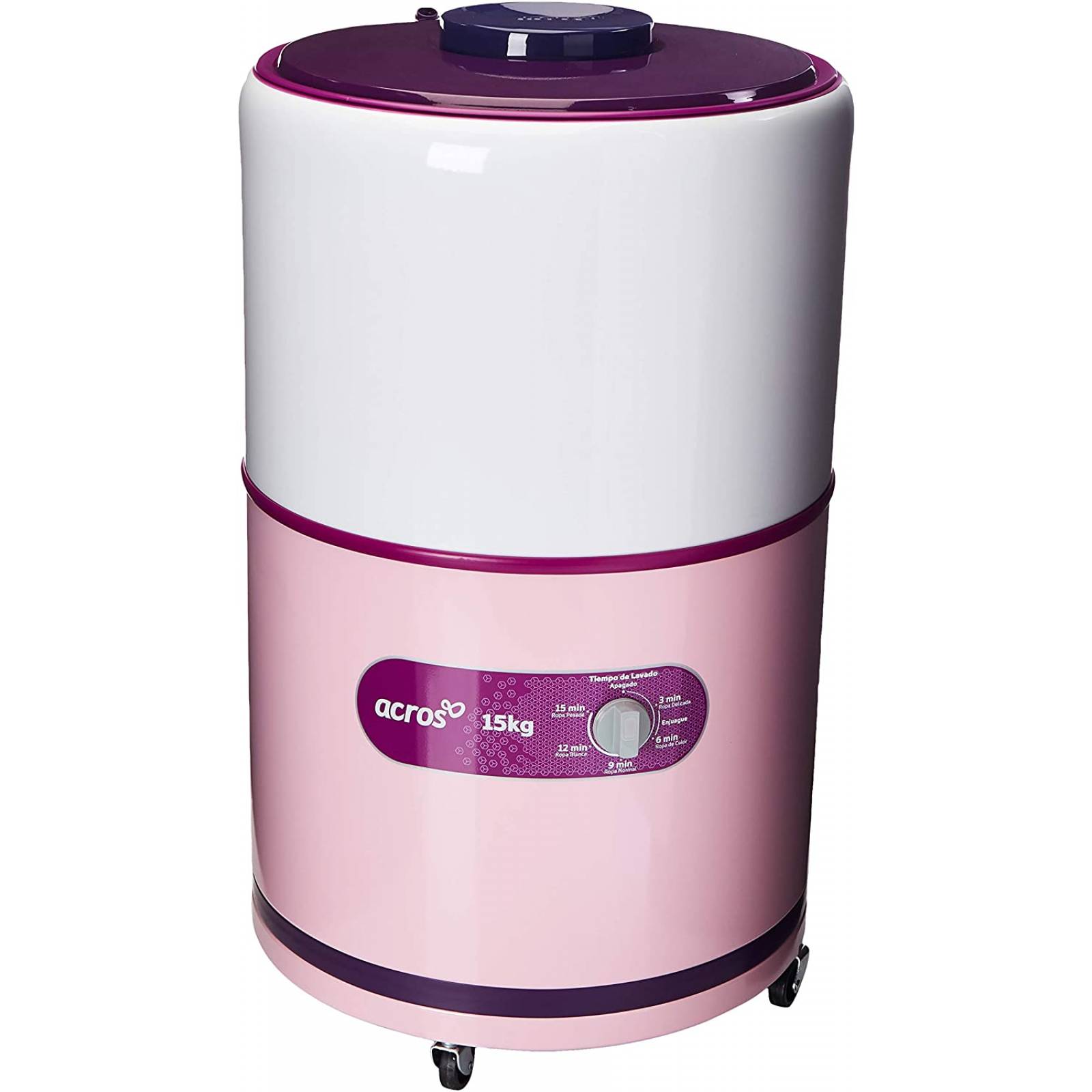 Lavadora mod. alf1551er 15kg rosa 1 perilla