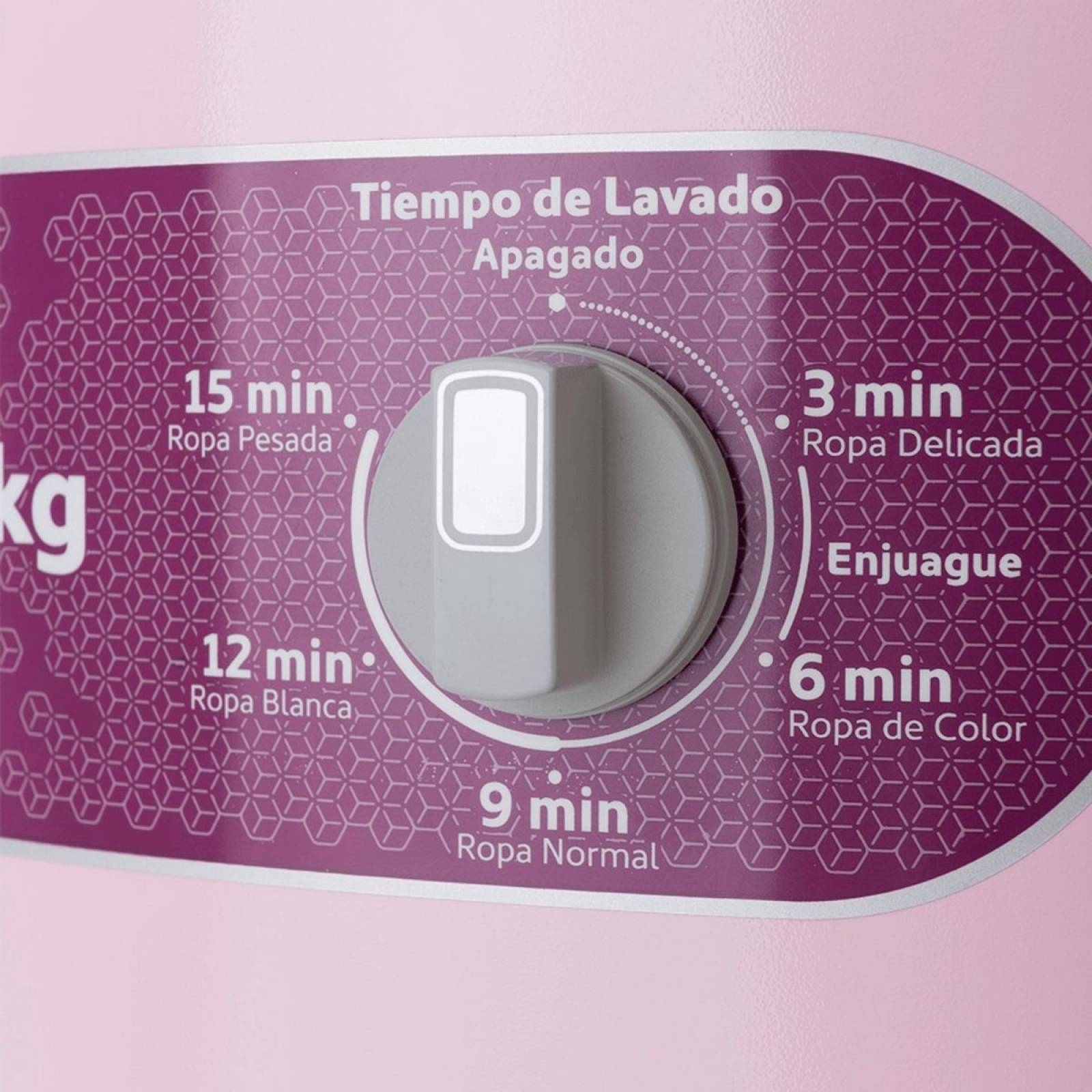 Lavadora mod. alf1551er 15kg rosa 1 perilla