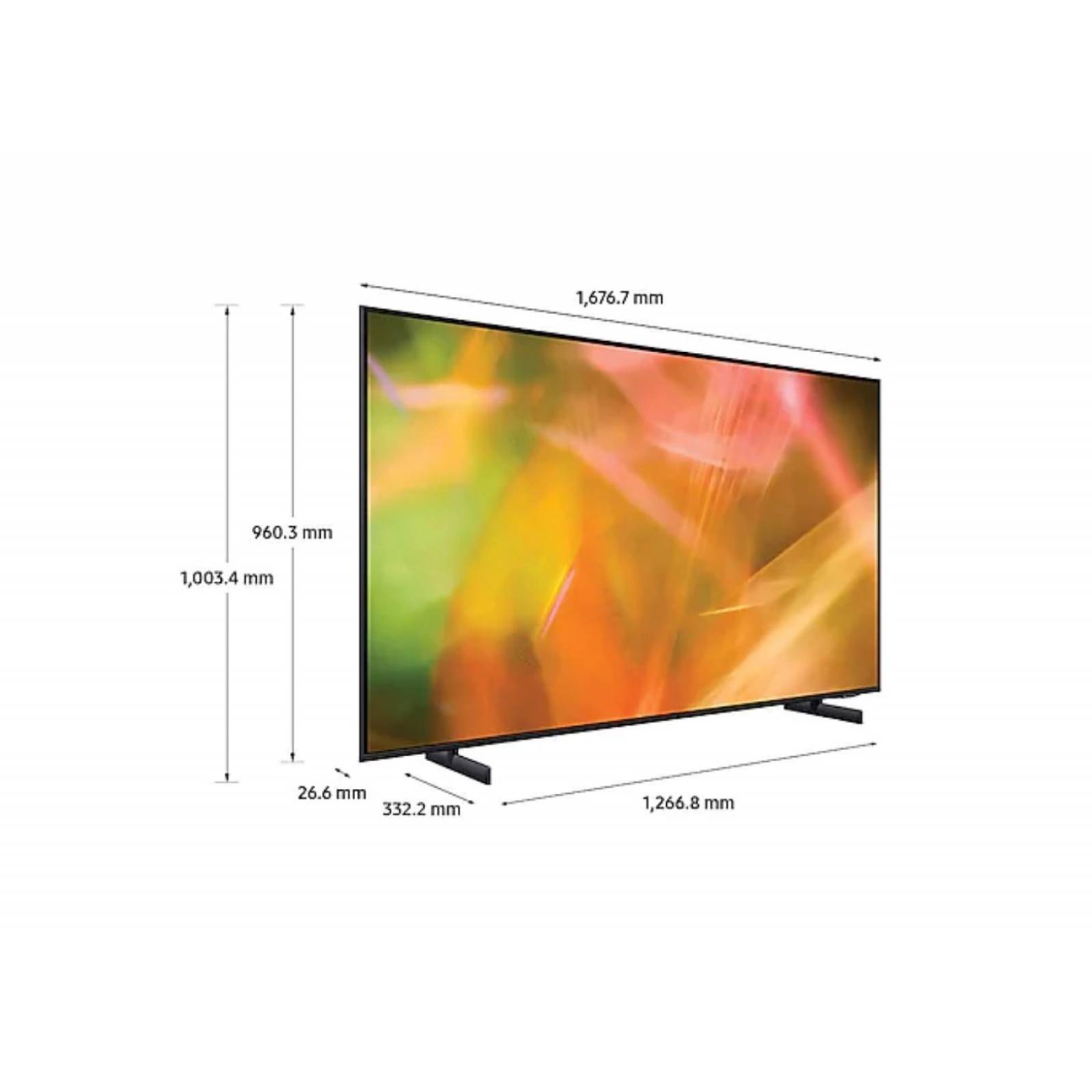 Pantalla 75 pulgadas 4k crystal uhd, smart marca samsung.