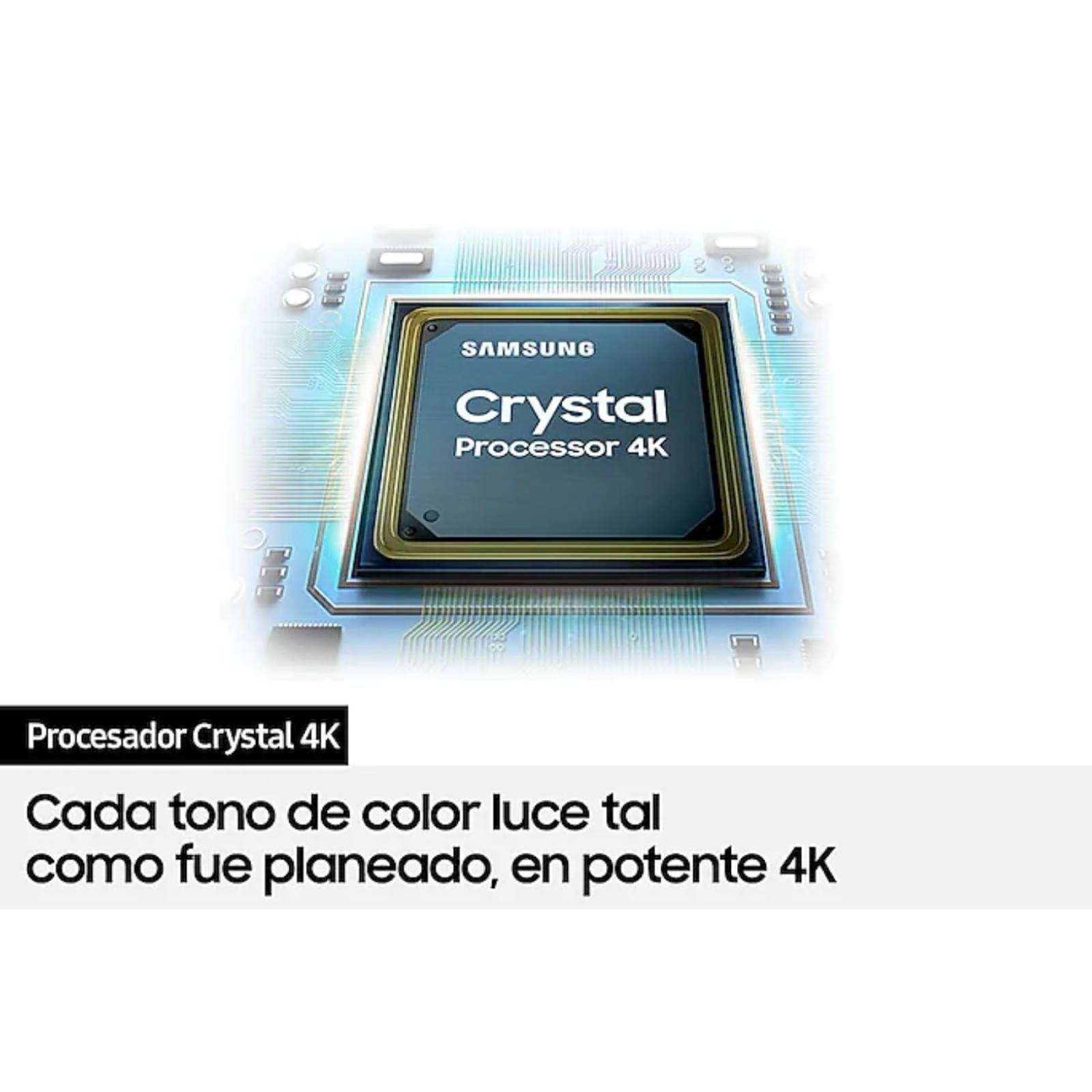 Pantalla 75 pulgadas 4k crystal uhd, smart marca samsung.