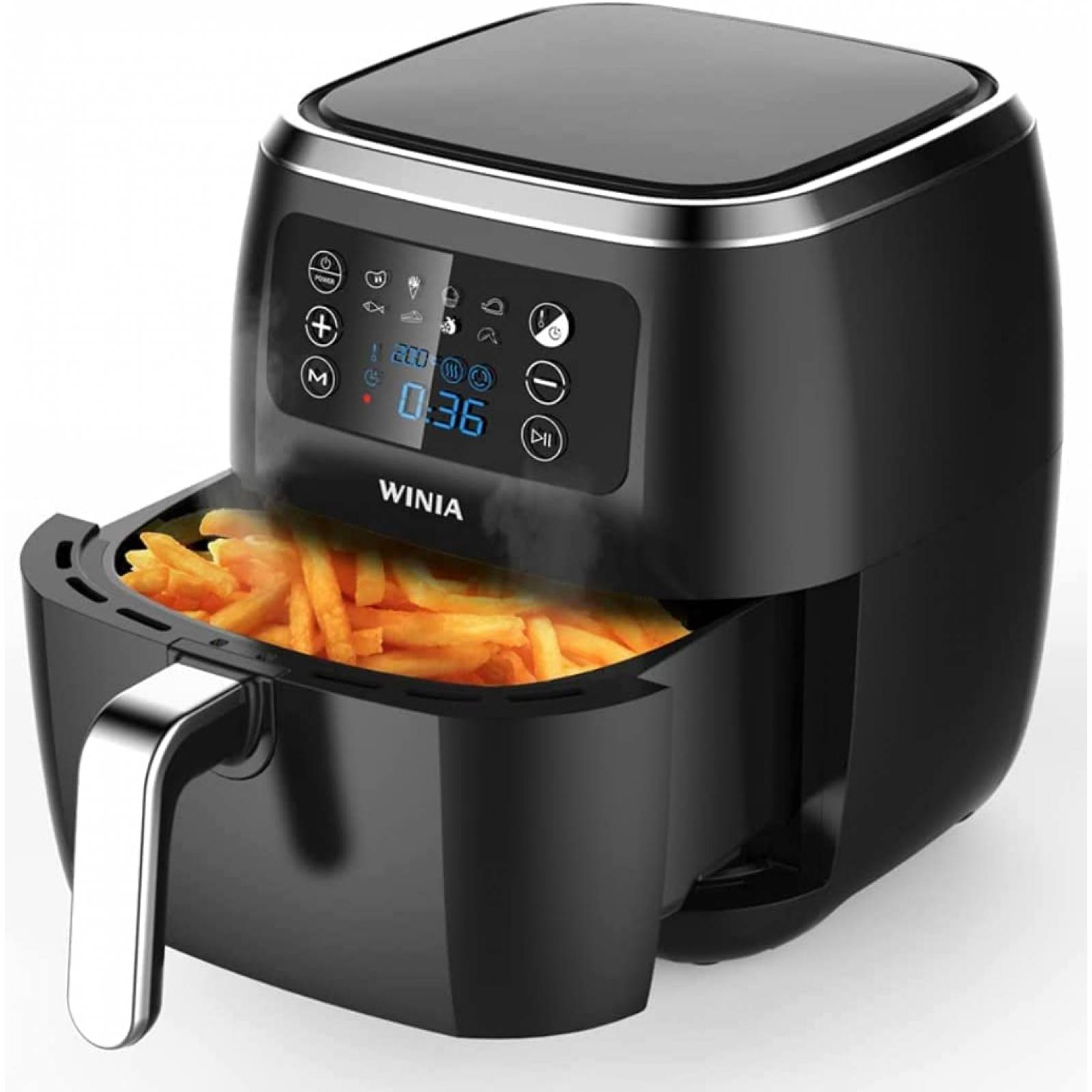 Freidora de aire multifuncional 7 lts marca winia freír, hornear, deshidratar, tostar y calentar