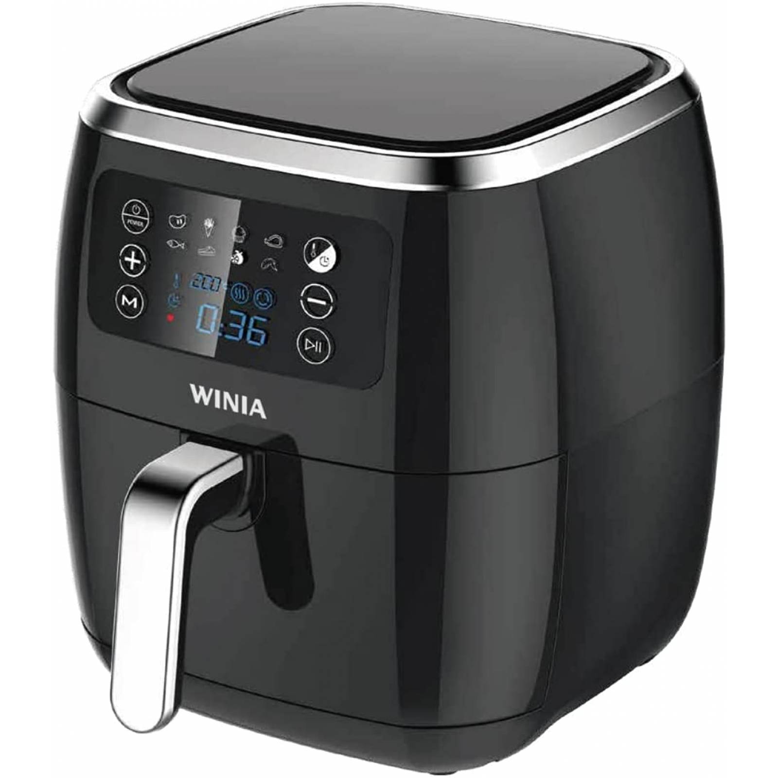 Freidora de aire multifuncional 7 lts marca winia freír, hornear, deshidratar, tostar y calentar