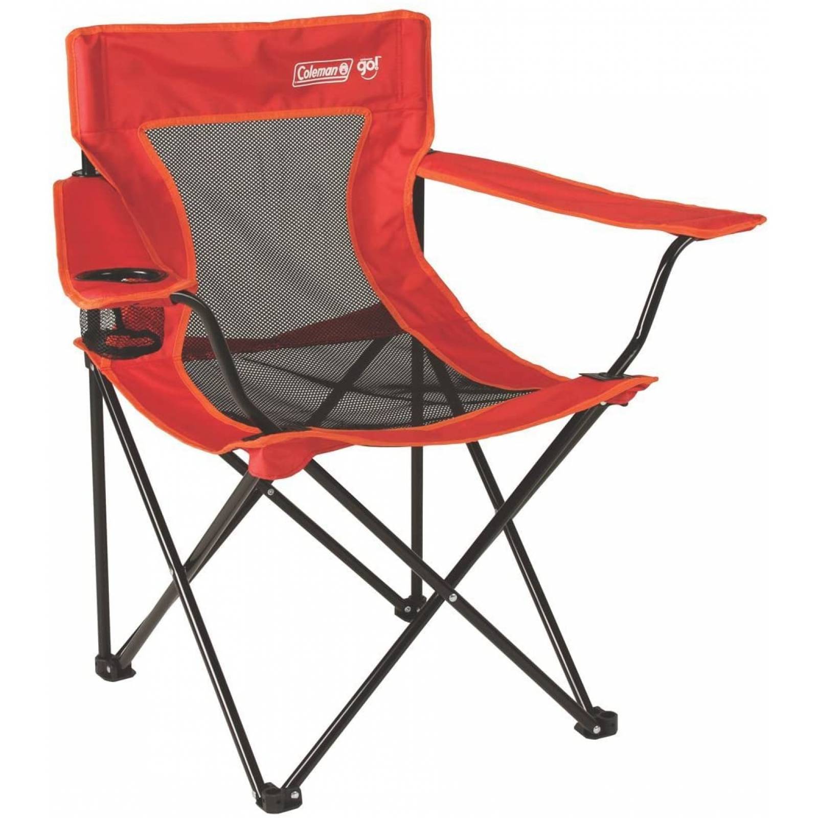 Silla plegable con brazos go roja coleman