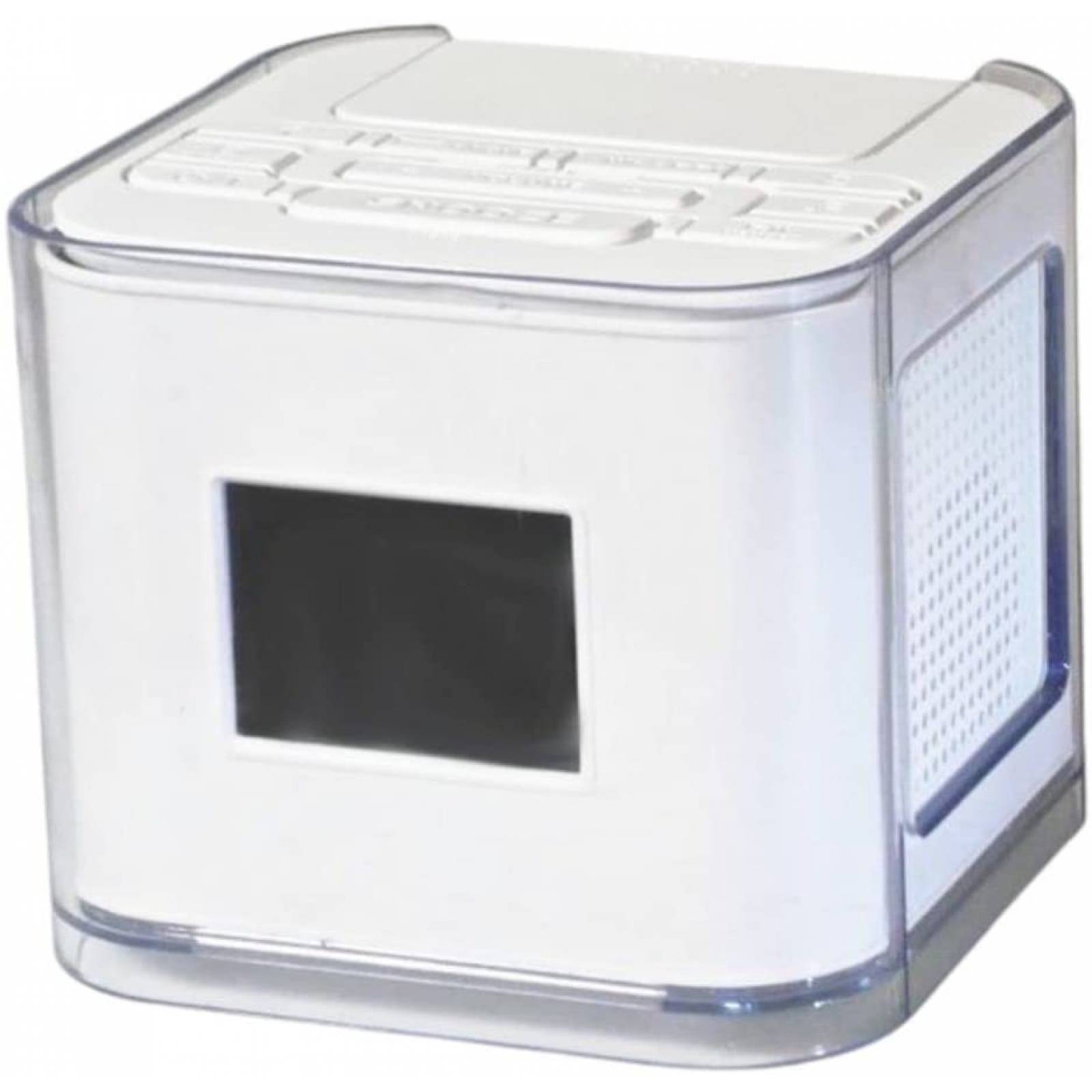 Radio reloj despertador con radio am/fm y ipod dock de 30 pin doble alarma timer para apagado automatico del radio boton de snooze para dar mas tiempo (reacondicionado)