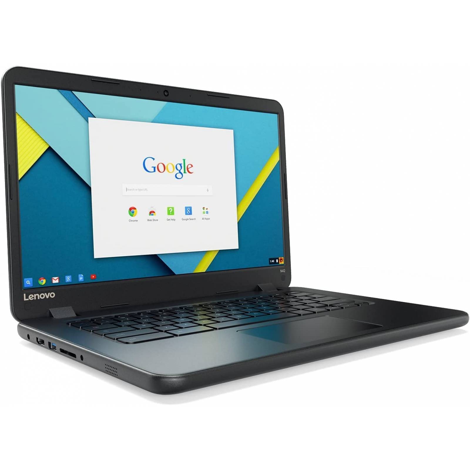 Lenovo chromebook 14 n42 1.6 ghz intel celeron n3060 dual core 4gb ram 16gb emmc hd graphics (reacondicionado)