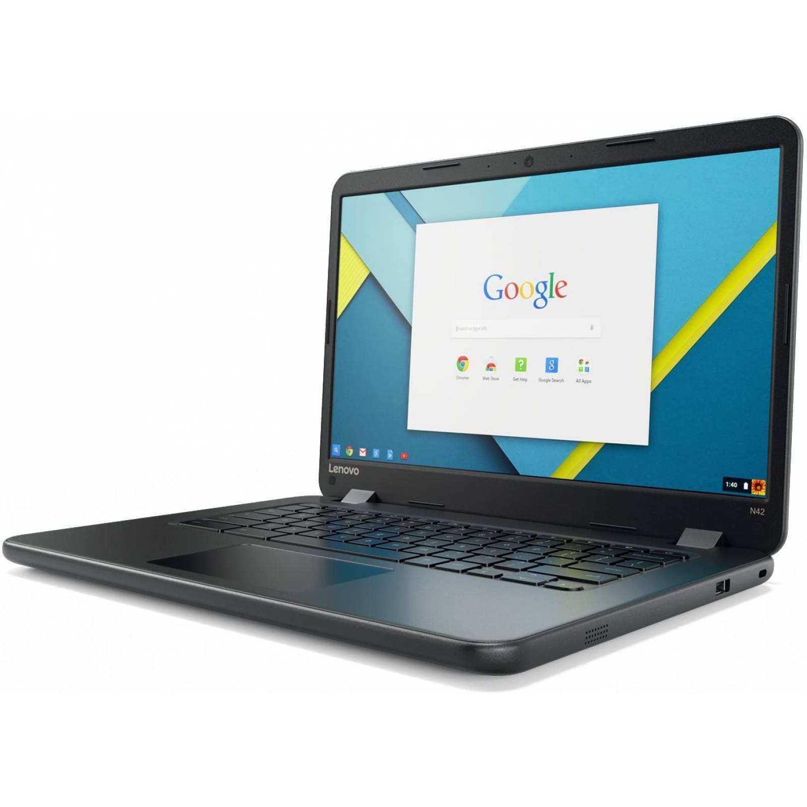 Lenovo chromebook 14 n42 1.6 ghz intel celeron n3060 dual core 4gb ram 16gb emmc hd graphics (reacondicionado)
