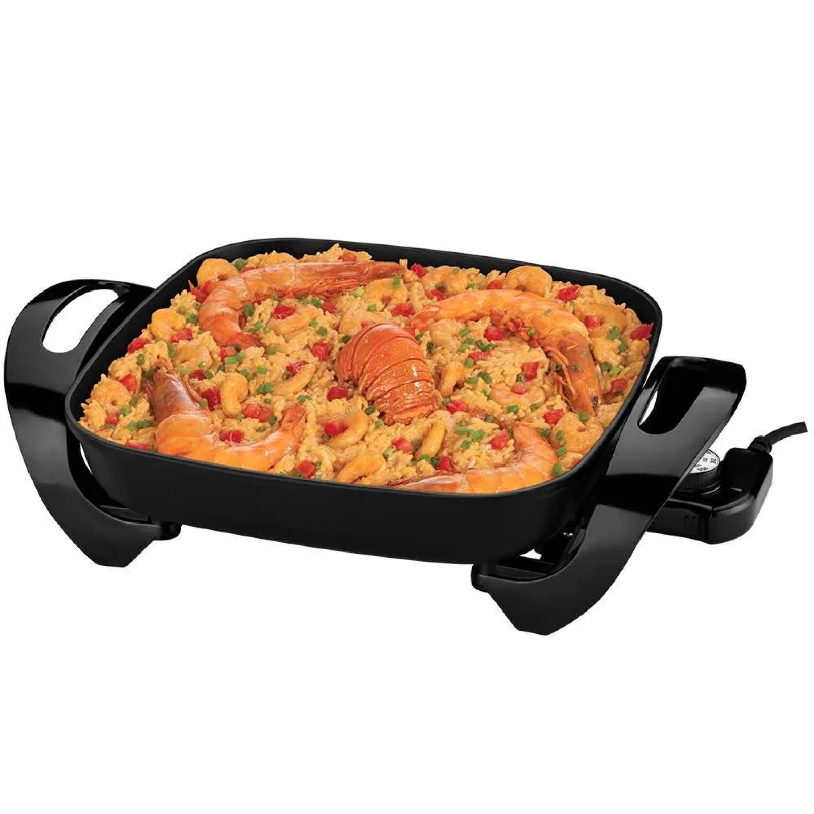 Sarten electrico 43 x 33 cm antiadherente negro oster