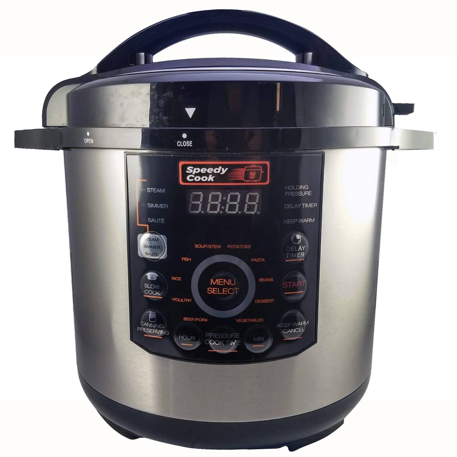 Olla de cocción lenta con multifunciones de 8qt / 7.6ltrs color negro (reacondicionado)