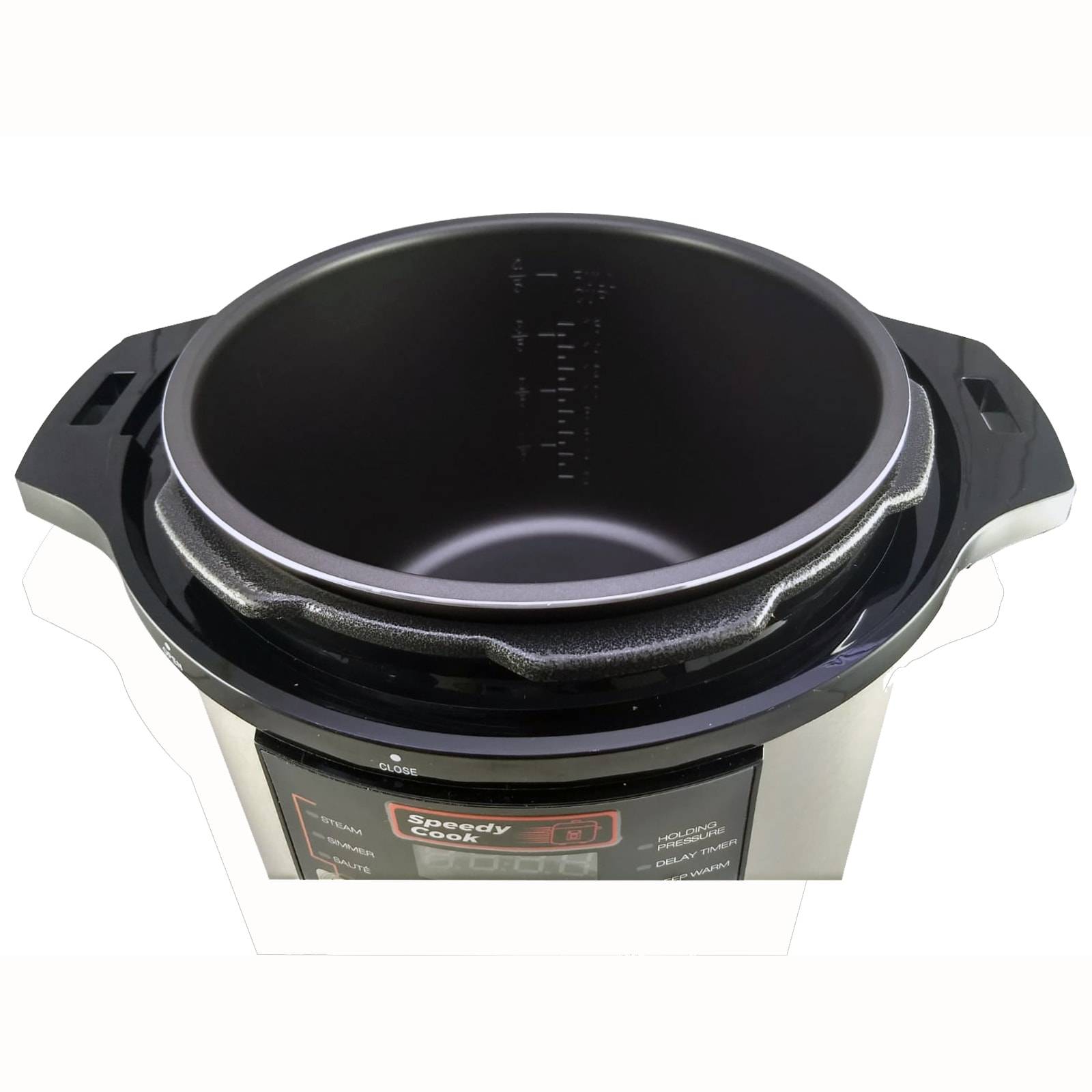 Olla de cocción lenta con multifunciones de 8qt / 7.6ltrs color negro (reacondicionado)