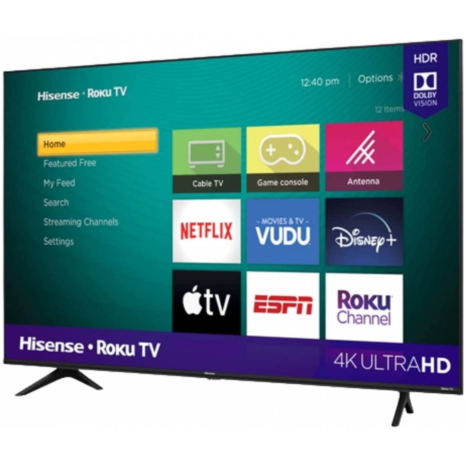 Pantalla de 43" smart 4k ultra hd marca hisense