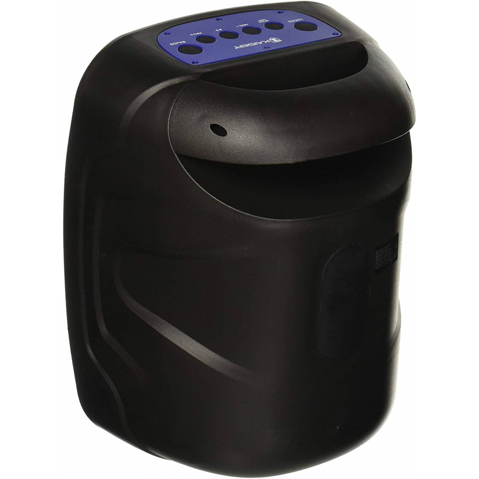 Bocina 6.5" bt recargable usb luz color negro marca ksr