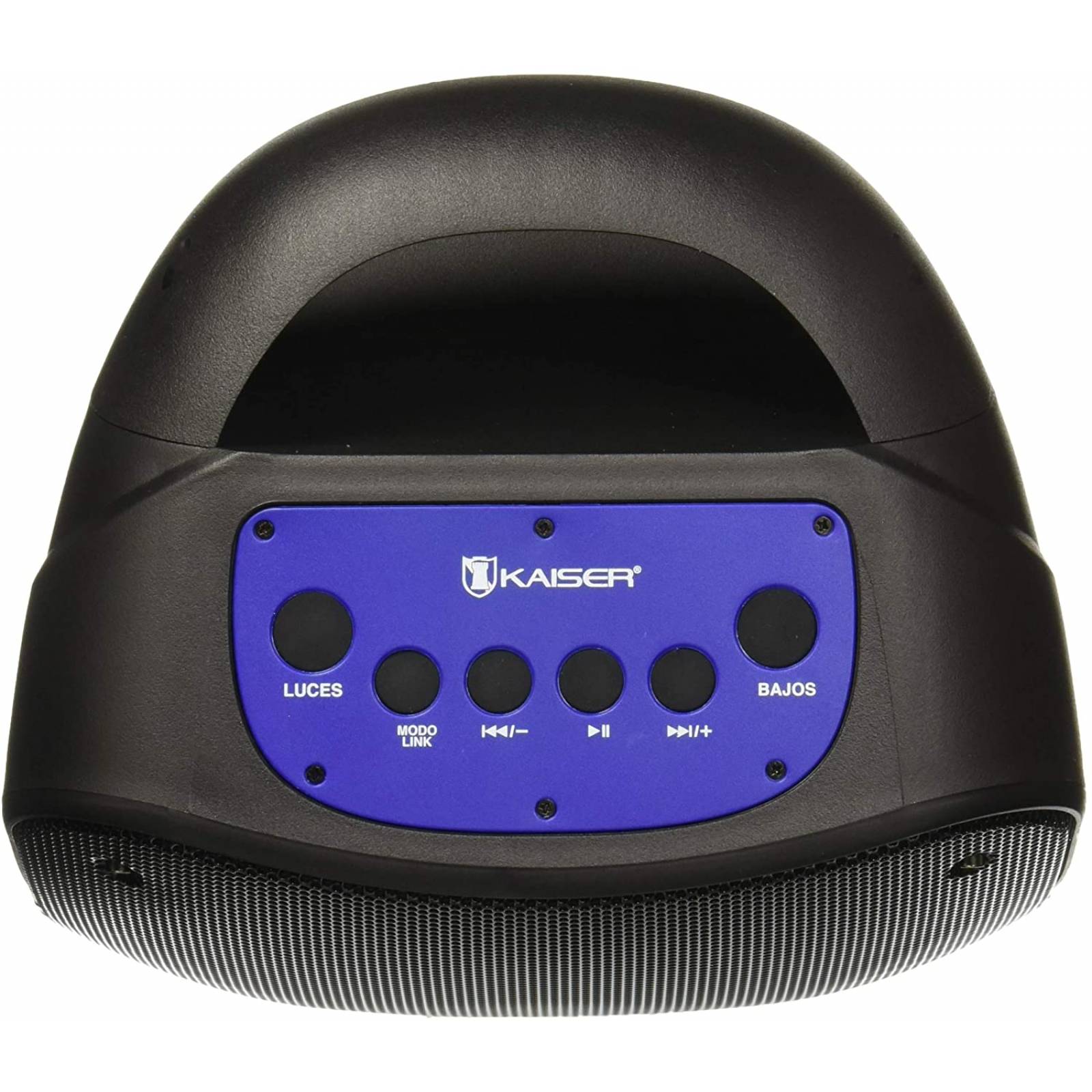 Bocina 6.5" bt recargable usb luz color negro marca ksr