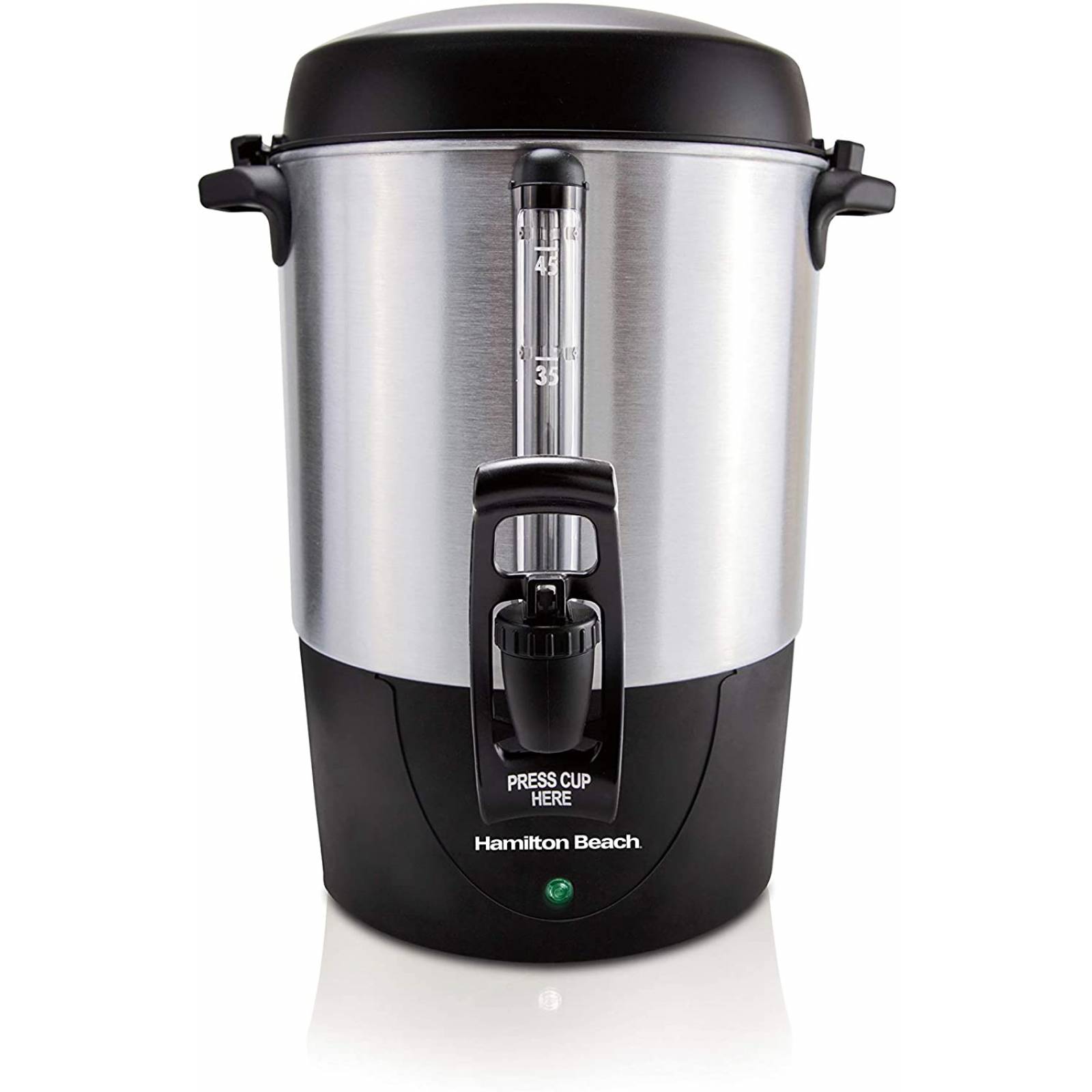Cafetera 45 tazas percoladora gris/negro hamilton beach