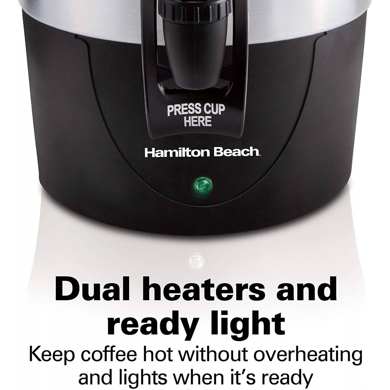Cafetera 45 tazas percoladora gris/negro hamilton beach
