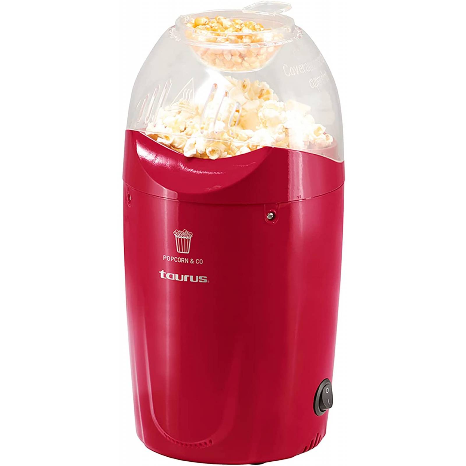 Maquina para hacer palomitas pop n corn roja taurus