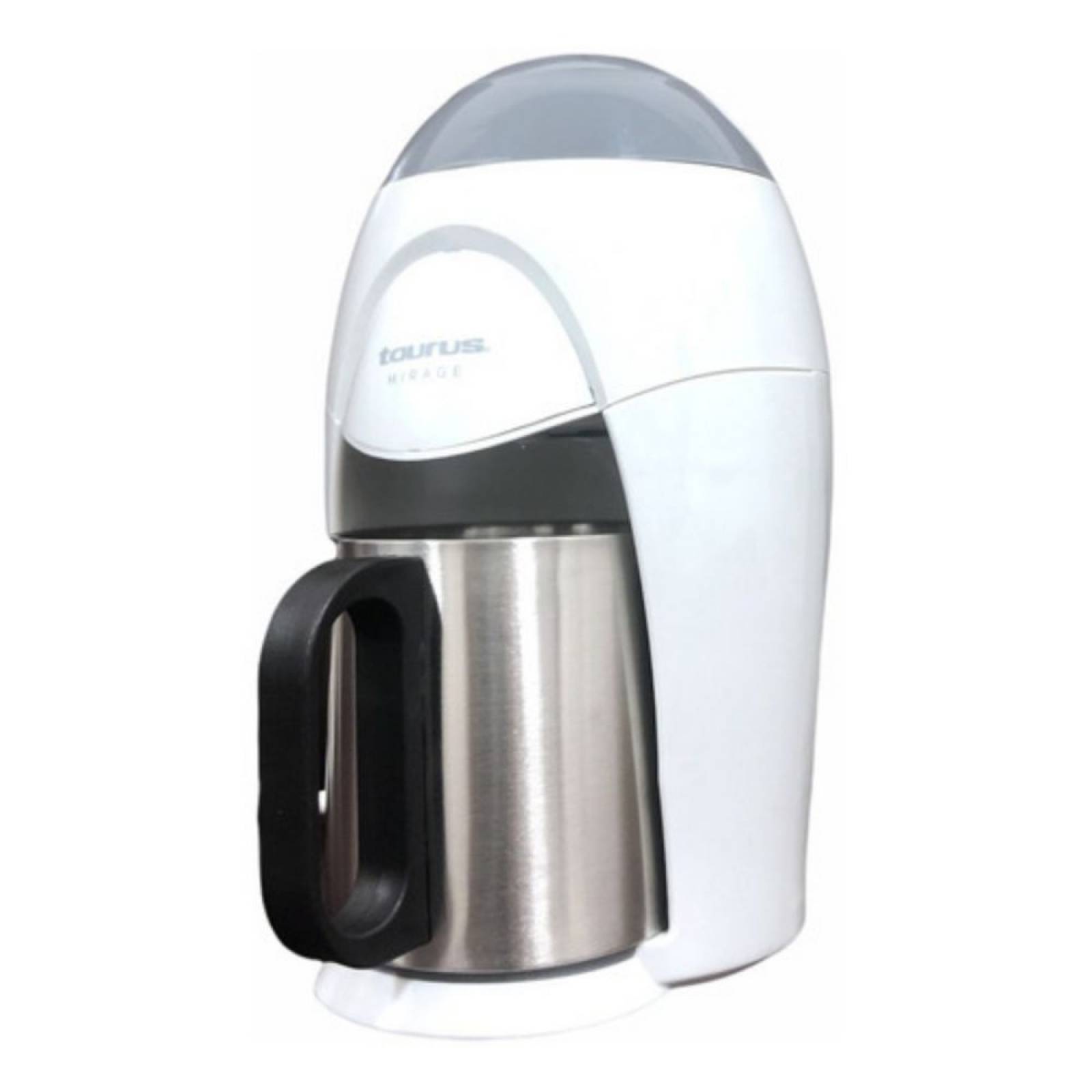 Cafetera 1 taza personal taza de acero inoxidable con filtro blanca taurus