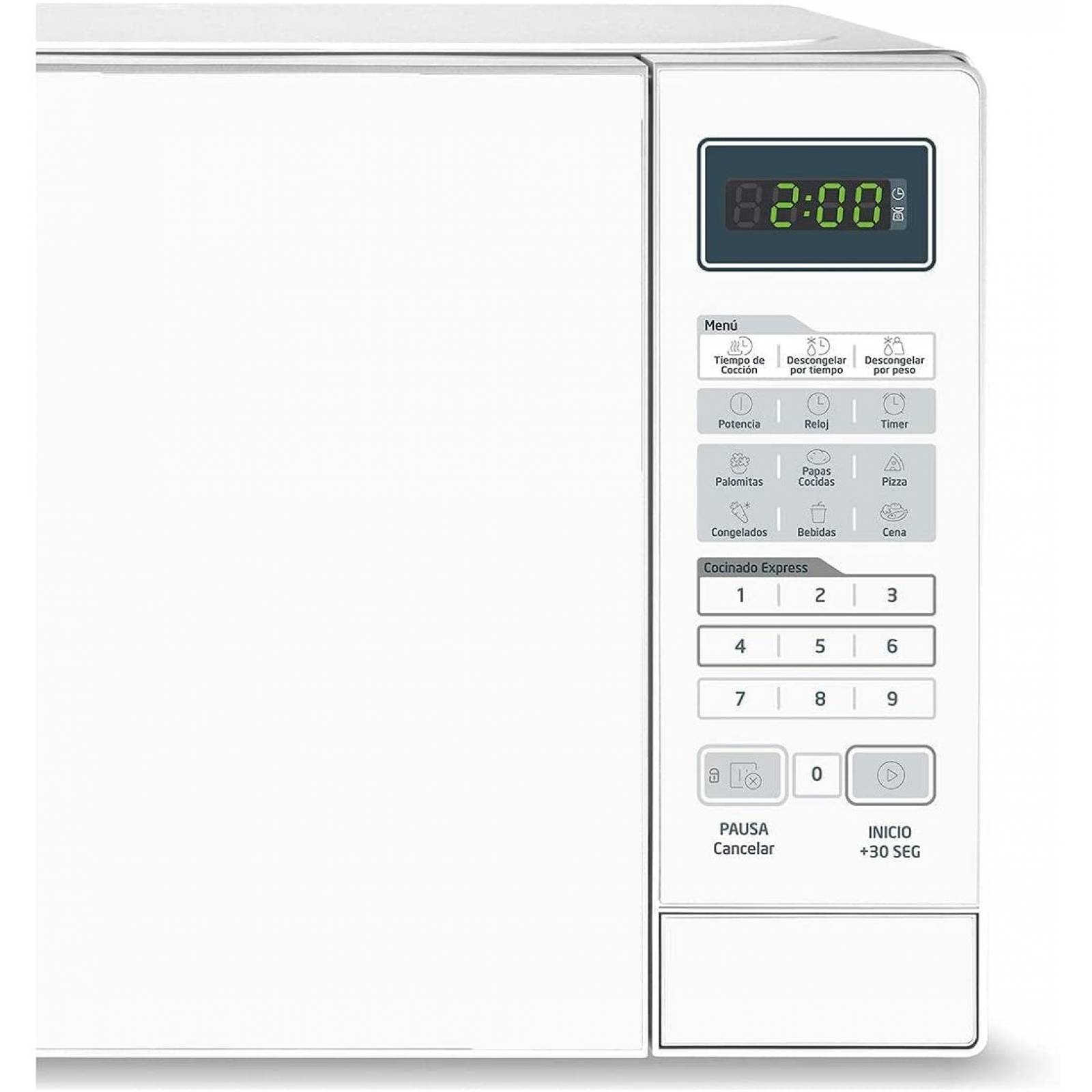 Horno de microondas 0.7 pies blanco marca midea