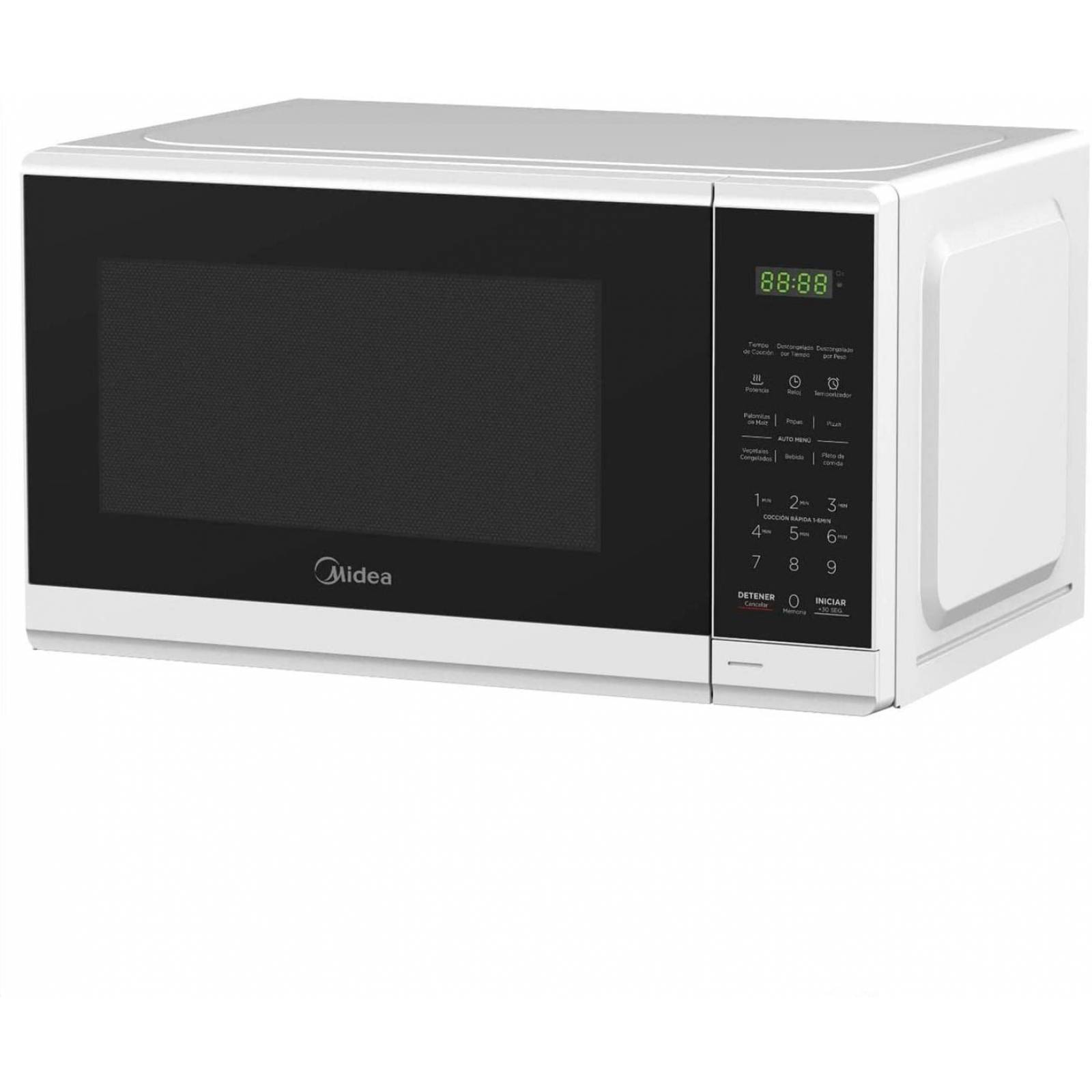 Horno de microondas 0.7 pies blanco/negro marca midea