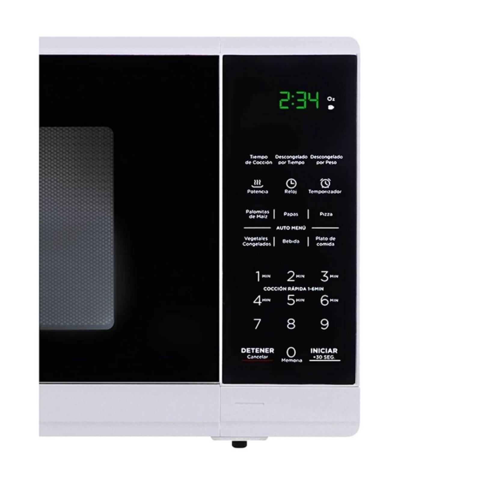 Horno de microondas 0.7 pies blanco/negro marca midea