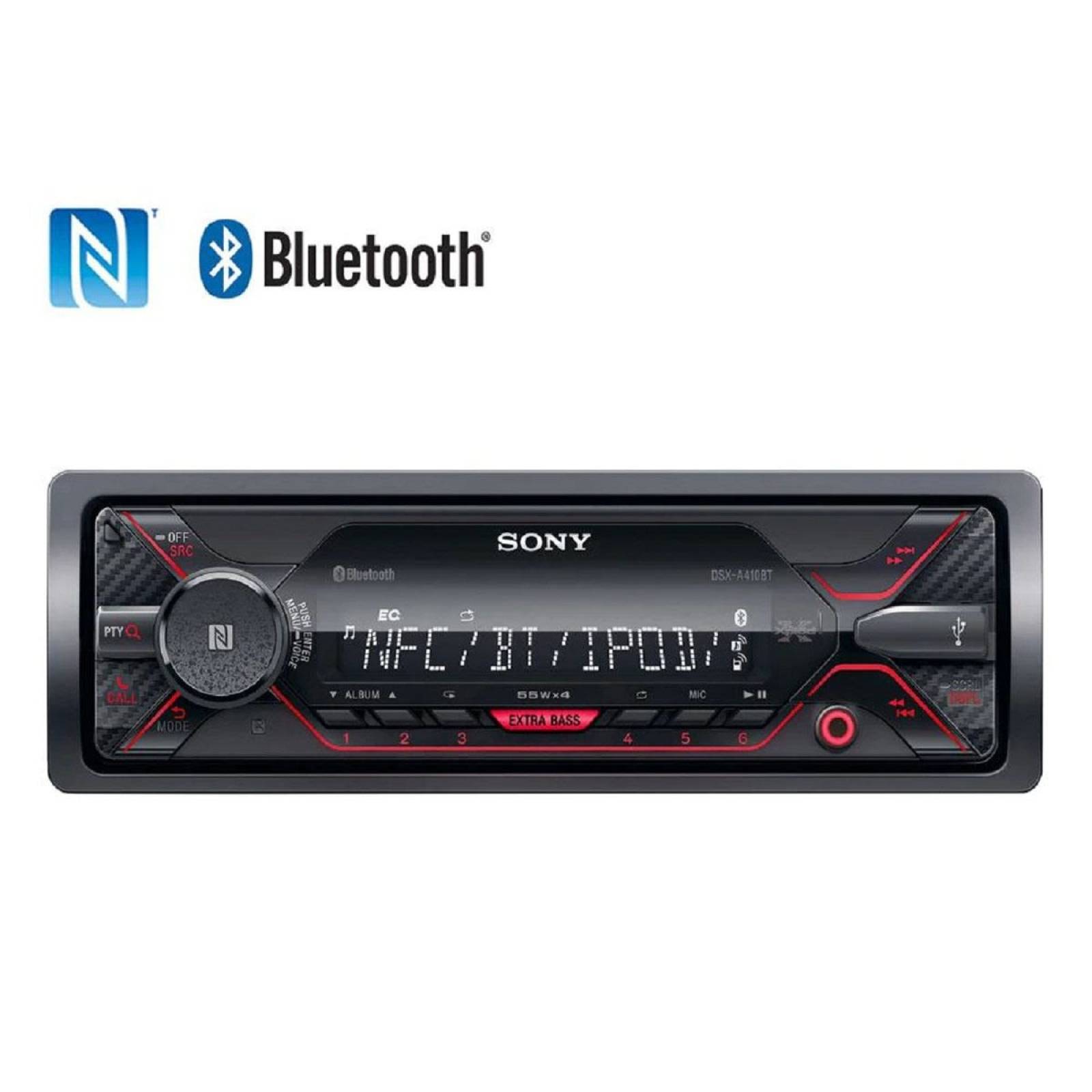 Autoestereo bluetooth radio fm/am marca sony