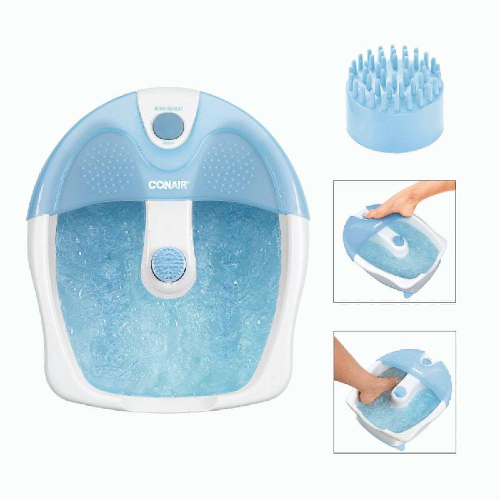 Tina de hidromasaje para pies sistema de burbujeo mantiene el agua caliente azul conair