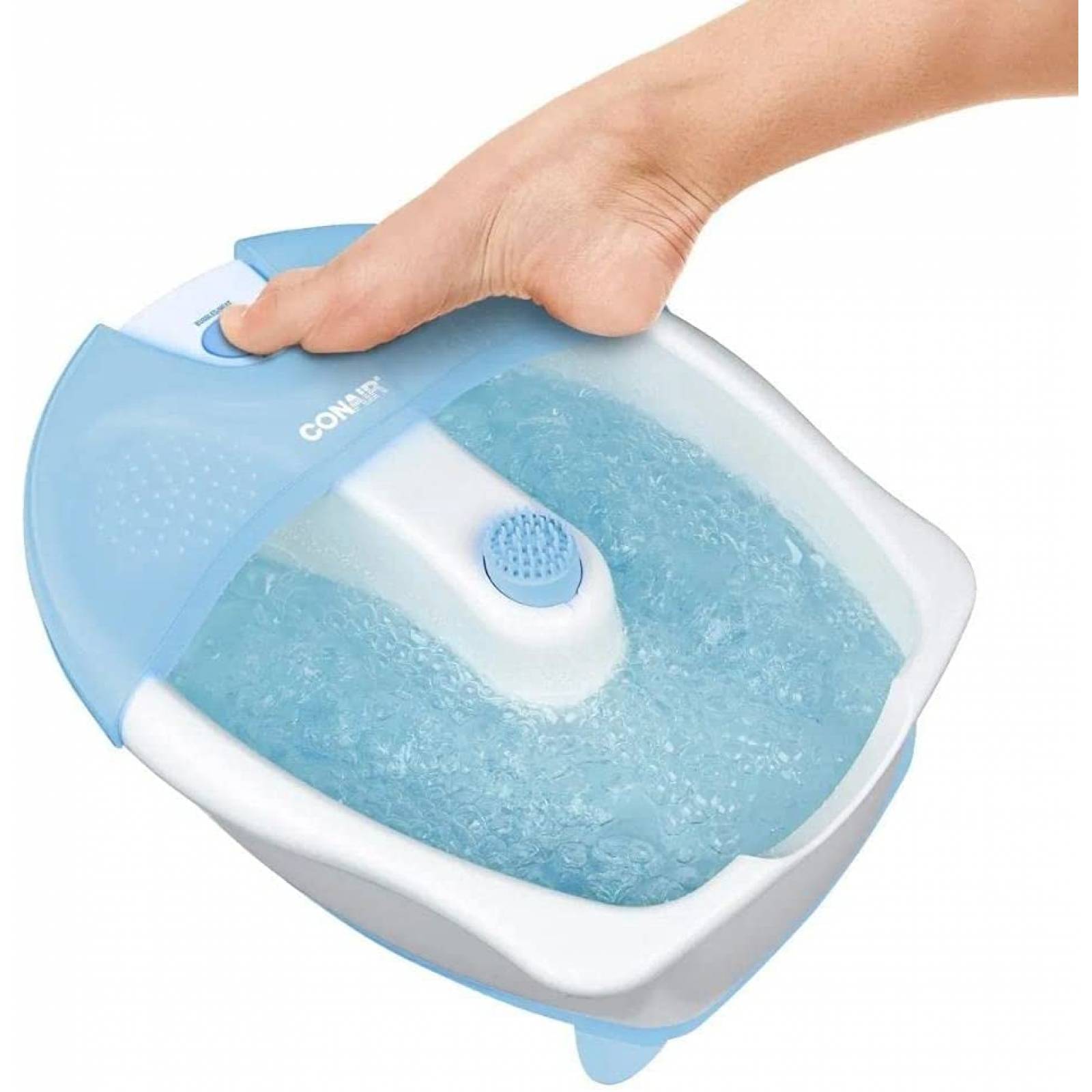 Tina de hidromasaje para pies sistema de burbujeo mantiene el agua caliente azul conair