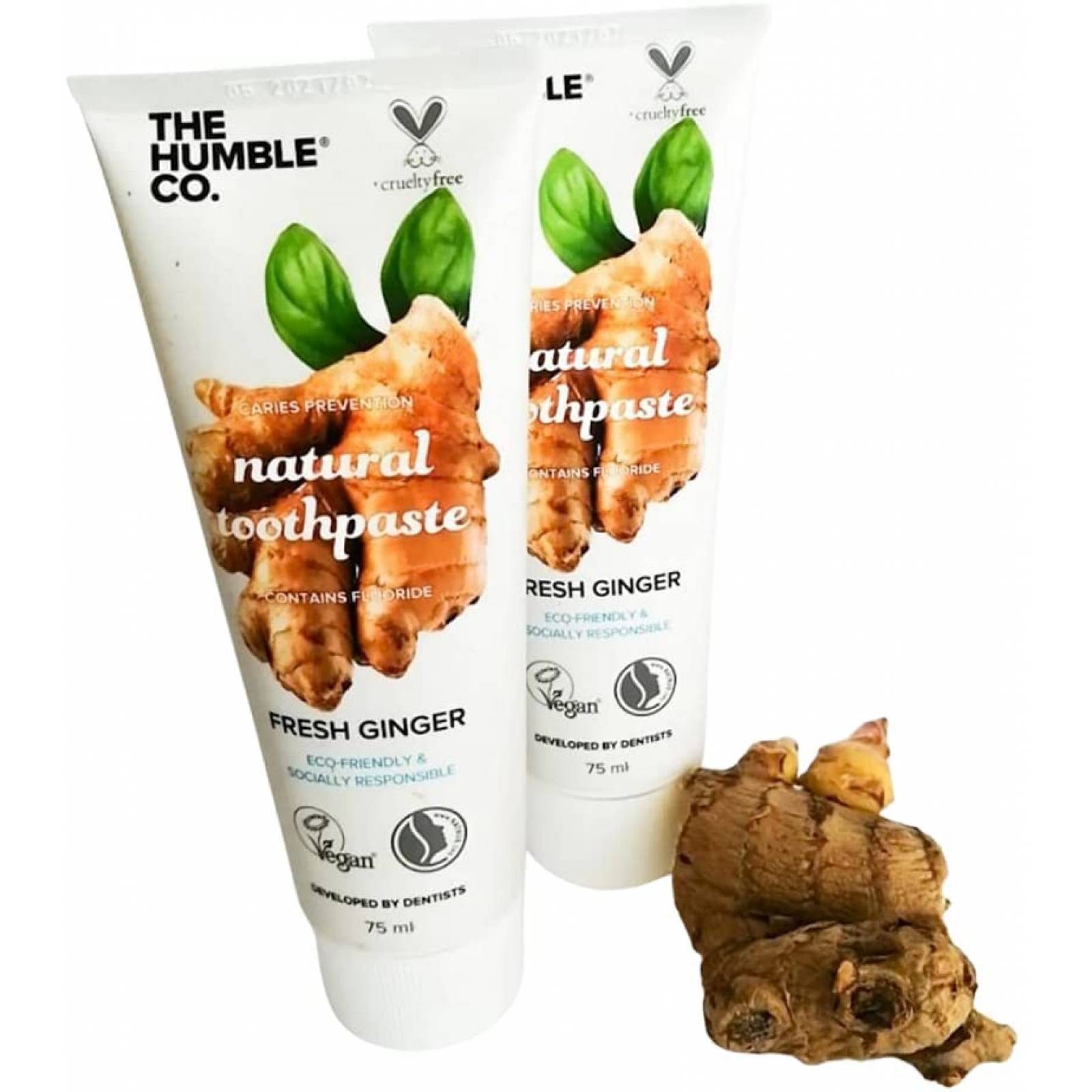 Paquete 2pack pasta dental natural jengibre 75ml