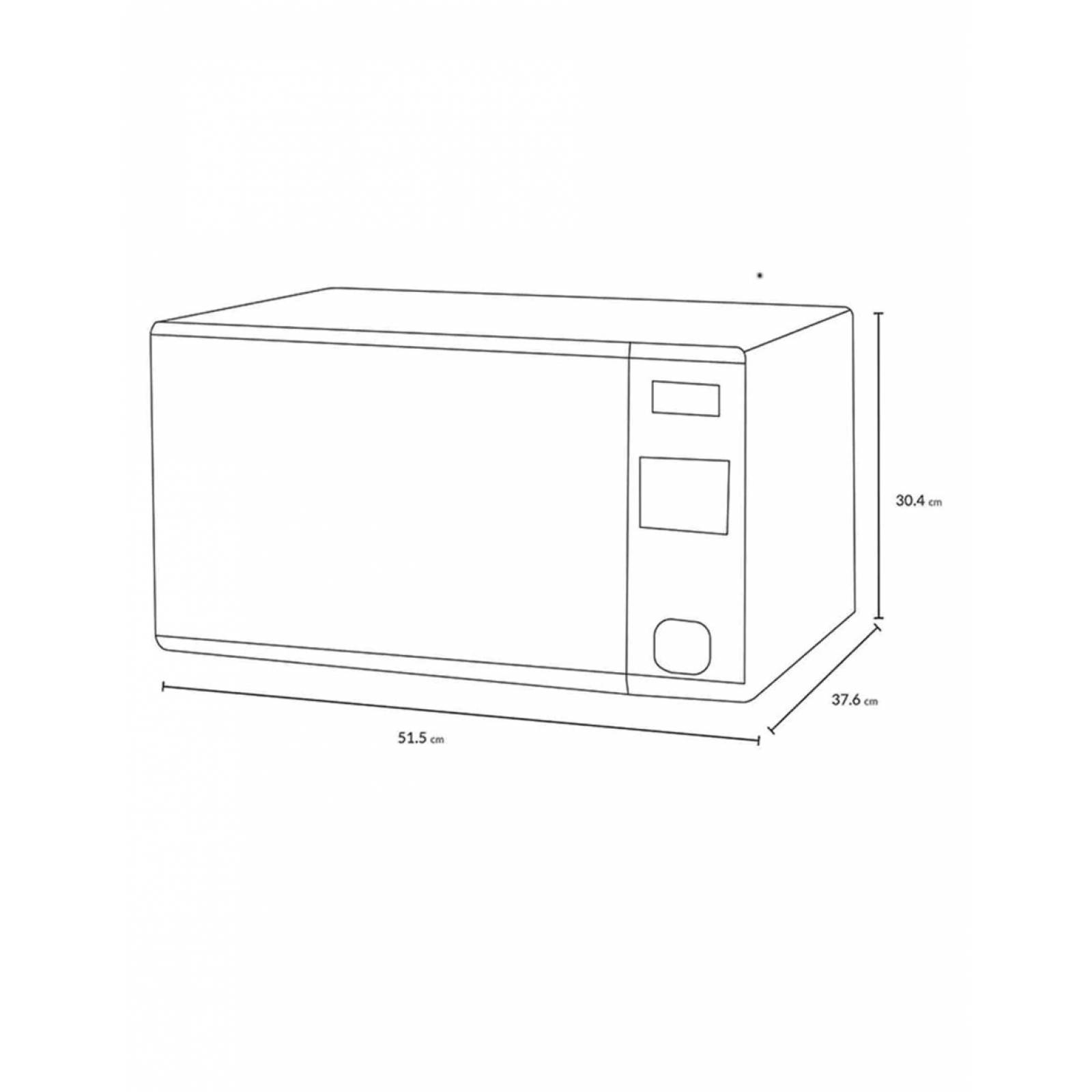 Horno de microondas winia mod. kor-1n4hr 1.1p3 rojo