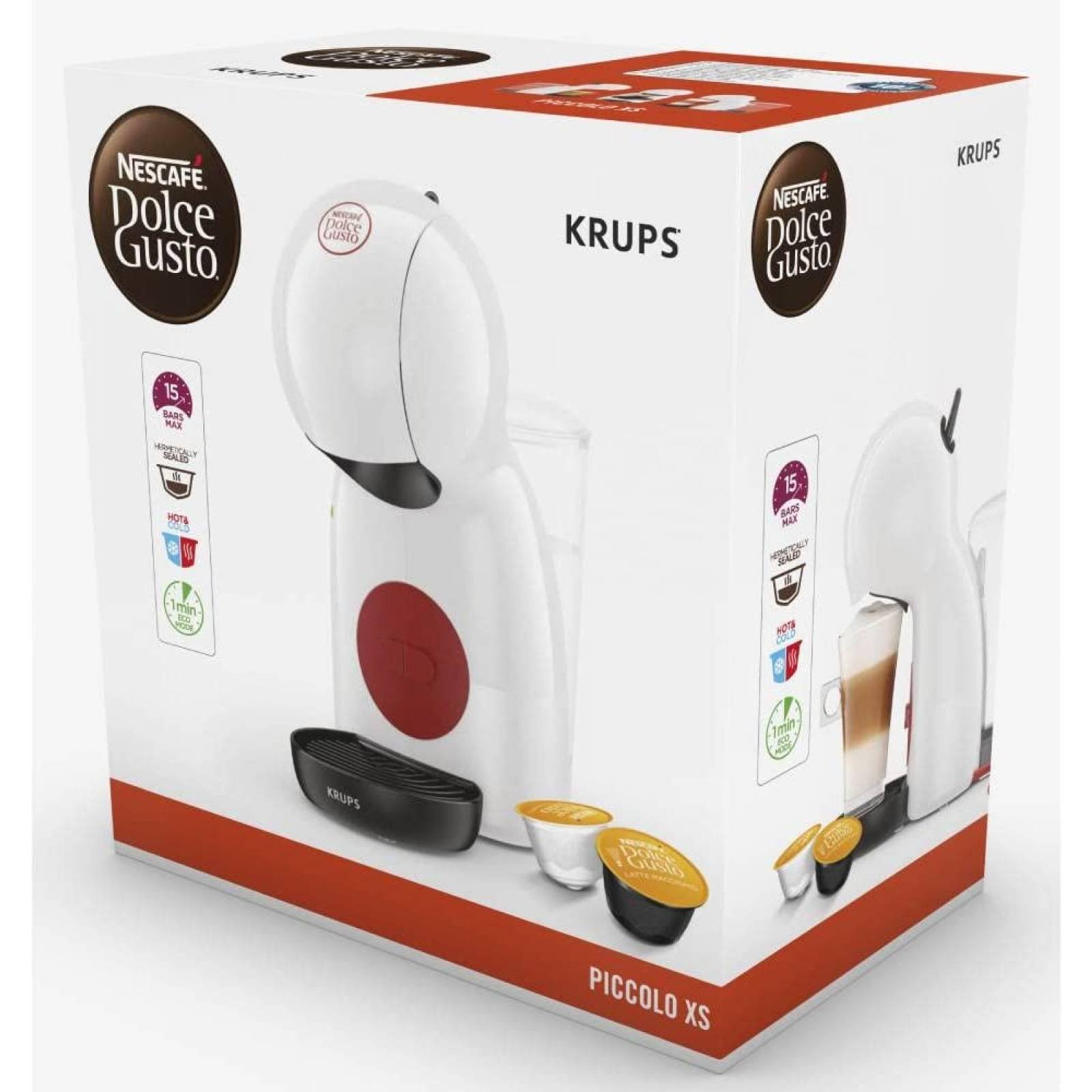 Cafetera Krups Dolce Gusto Piccolo Blanca 